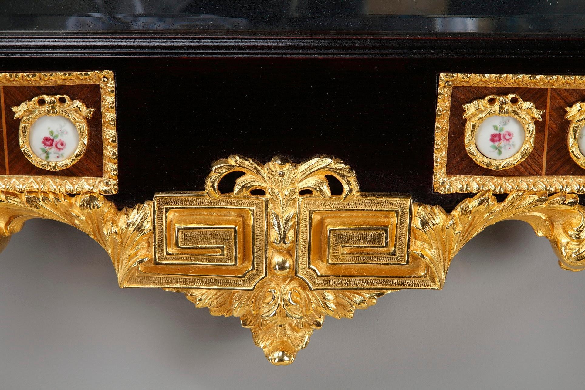 Gilt Late 19th Century Console Table and Mirror in Louis XVI Style