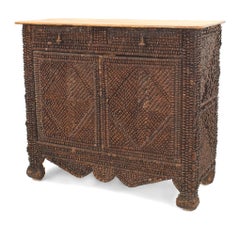 Continental Pine Cone Veneer Cabinet