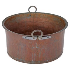 Late 19th century copper cooking vessel