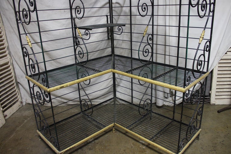 Late 19th Century Corner Baker Rack For Sale at 1stDibs