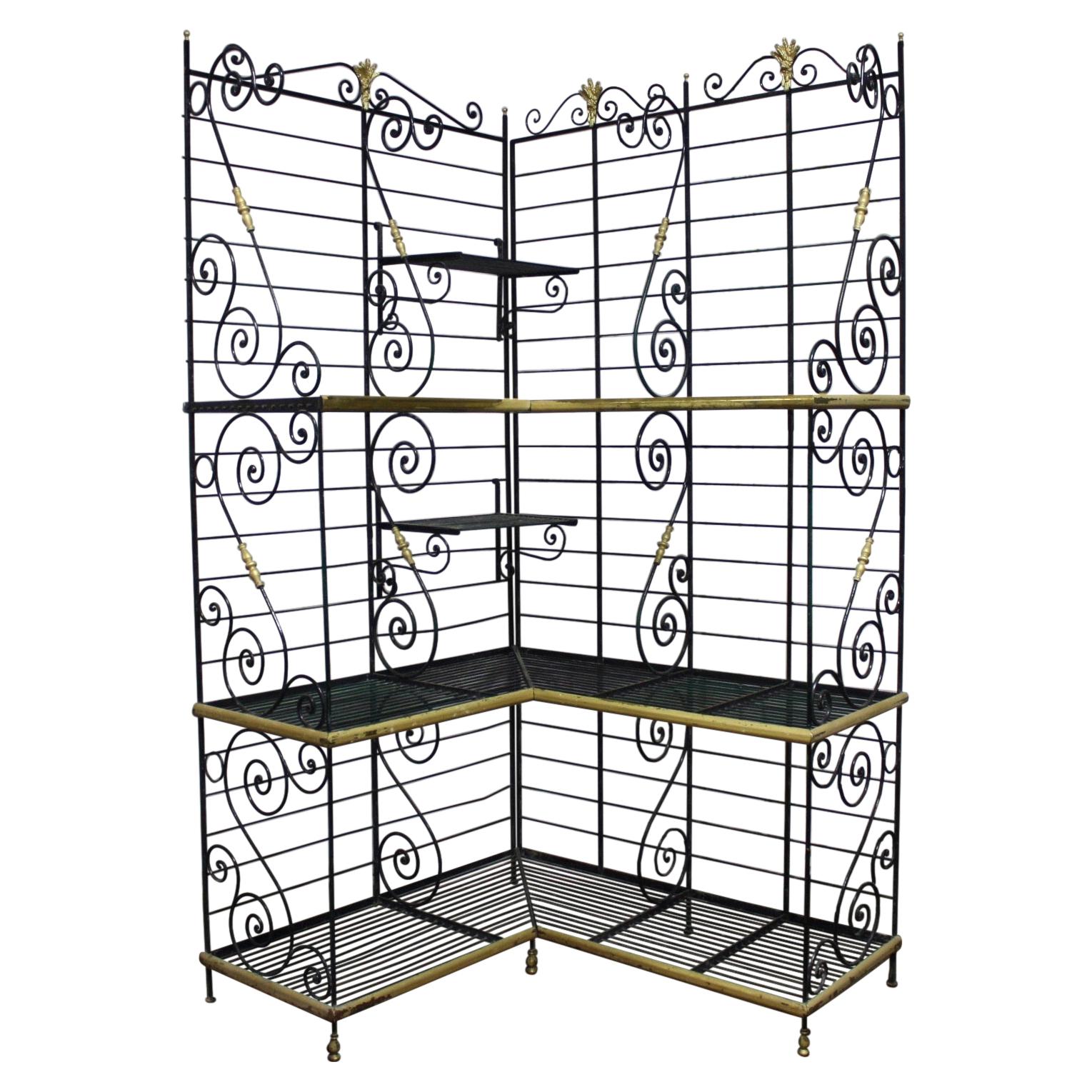 Eckschrank/ Baker Rack, spätes 19. Jahrhundert