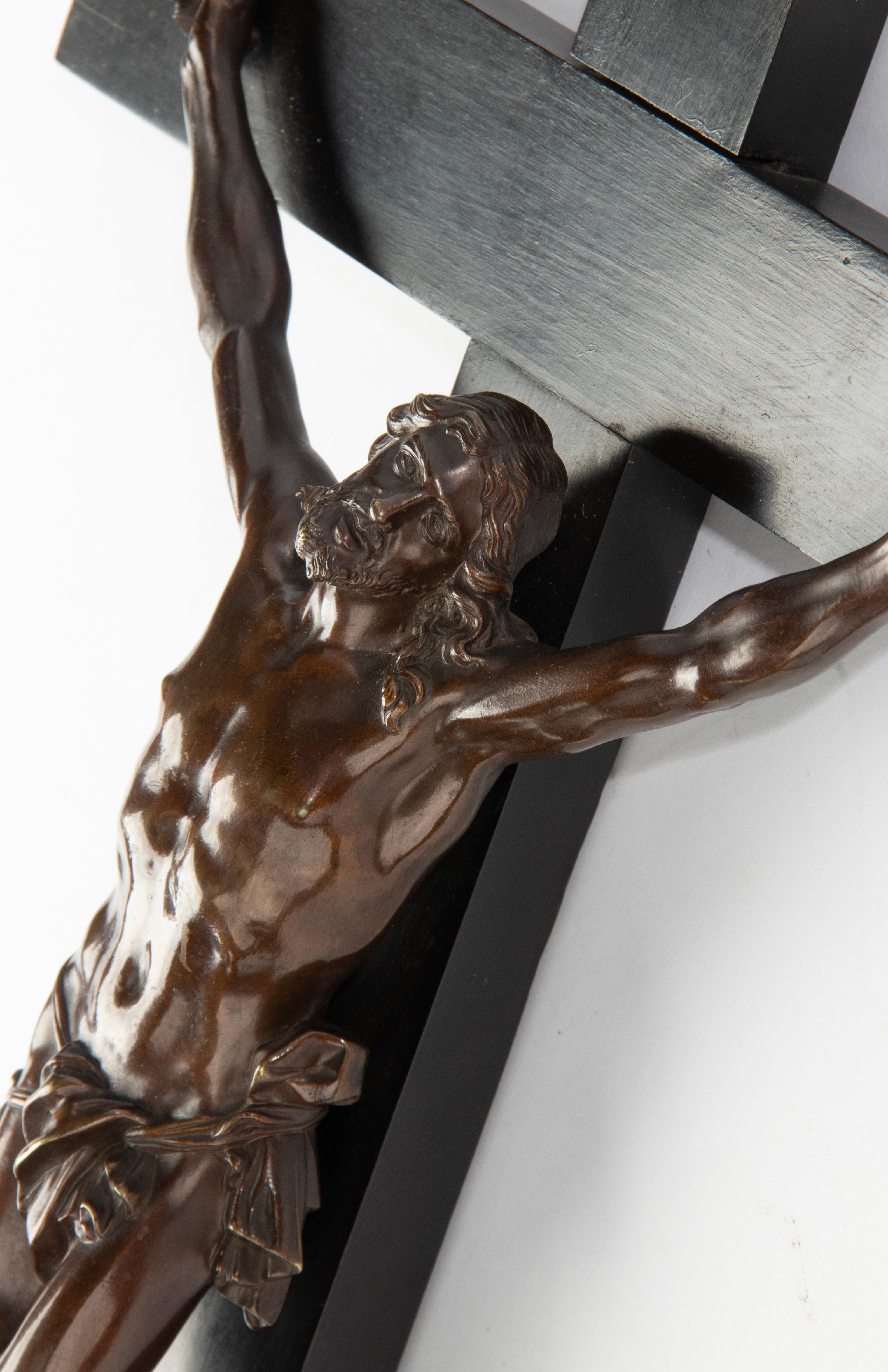 Late 19th Century Corpus Christi Crucifix Jesus Christ by Dèhir Frères For Sale 5
