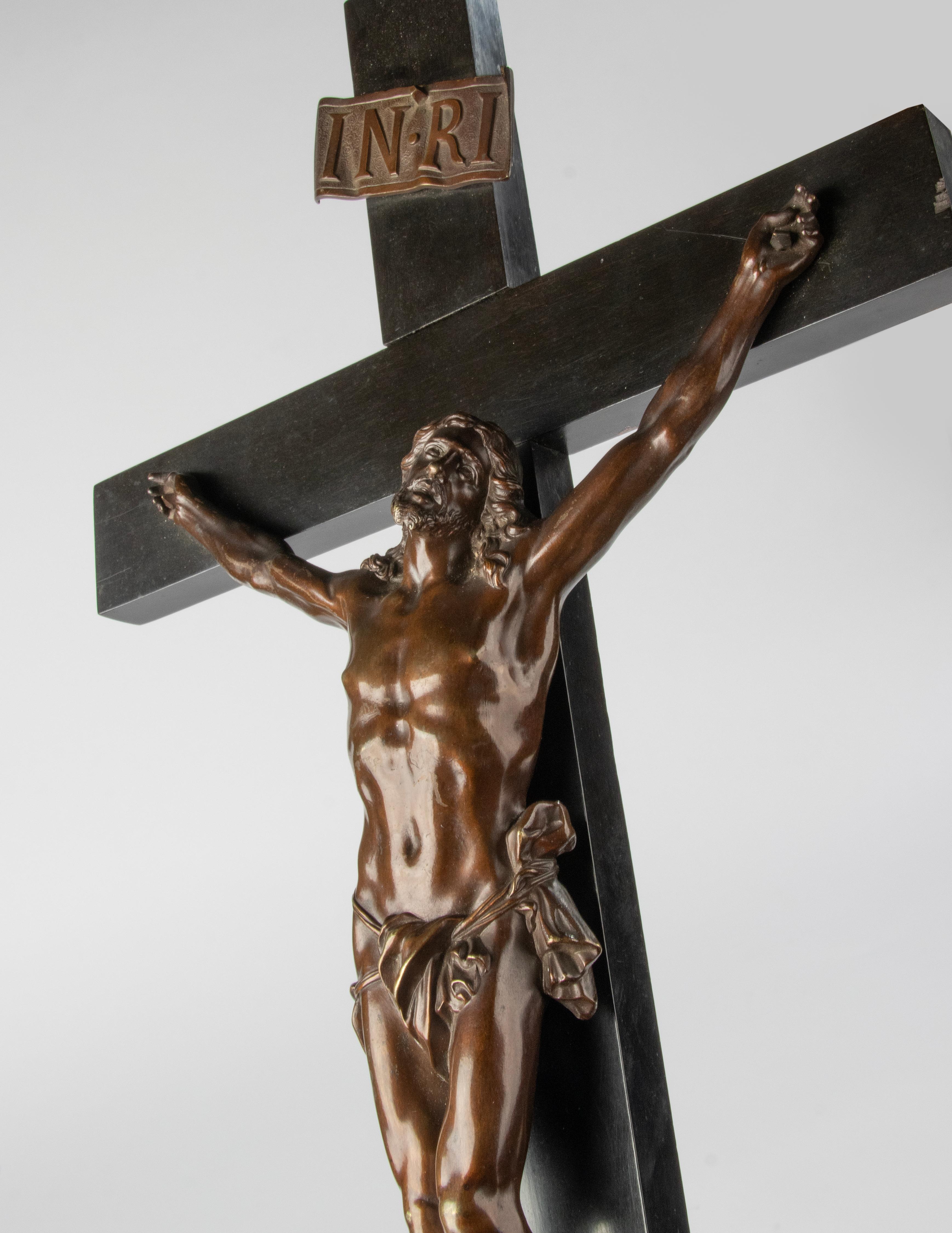 Late 19th Century Corpus Christi Crucifix Jesus Christ by Dèhir Frères For Sale 7
