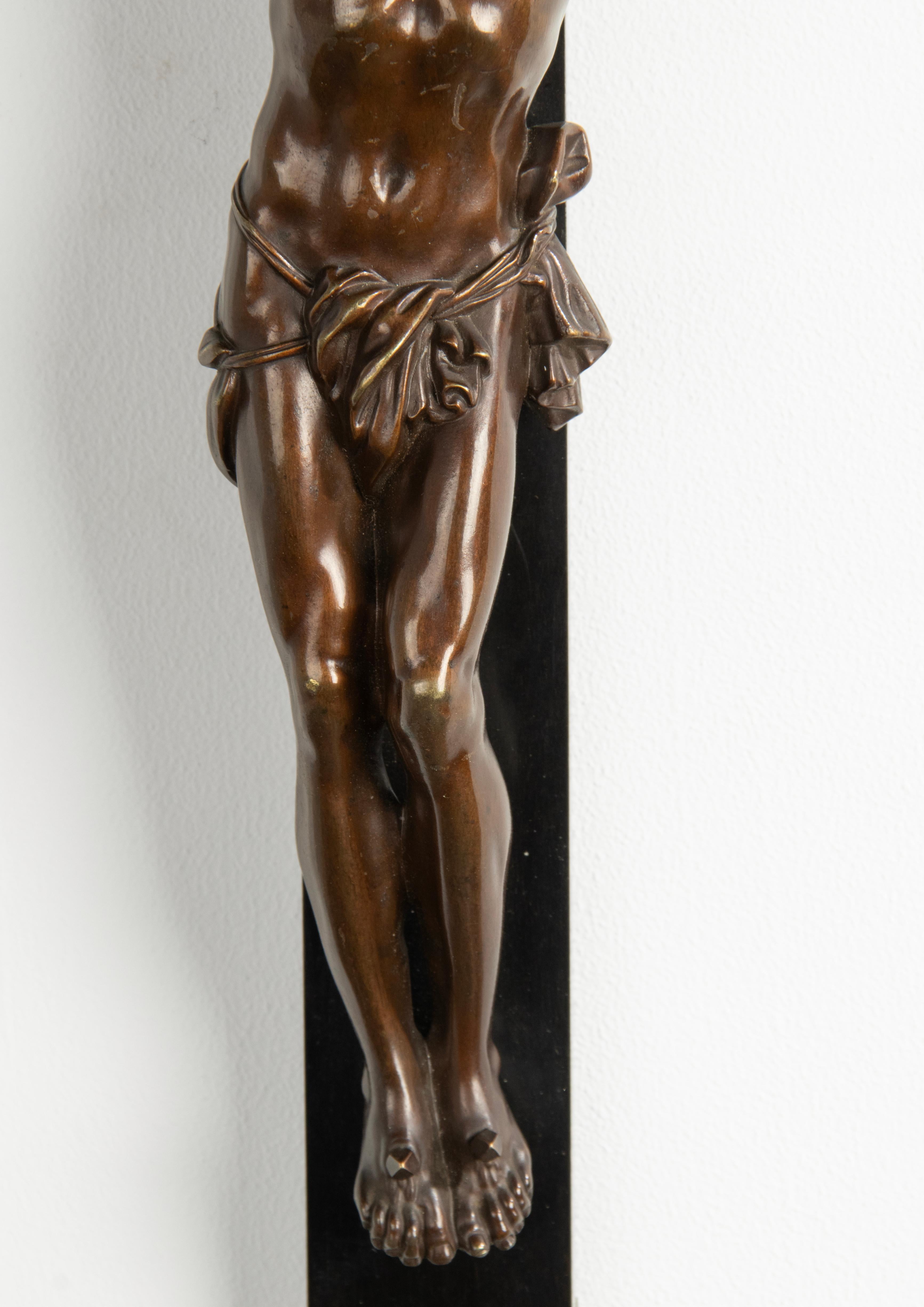 Late 19th Century Corpus Christi Crucifix Jesus Christ by Dèhir Frères For Sale 8