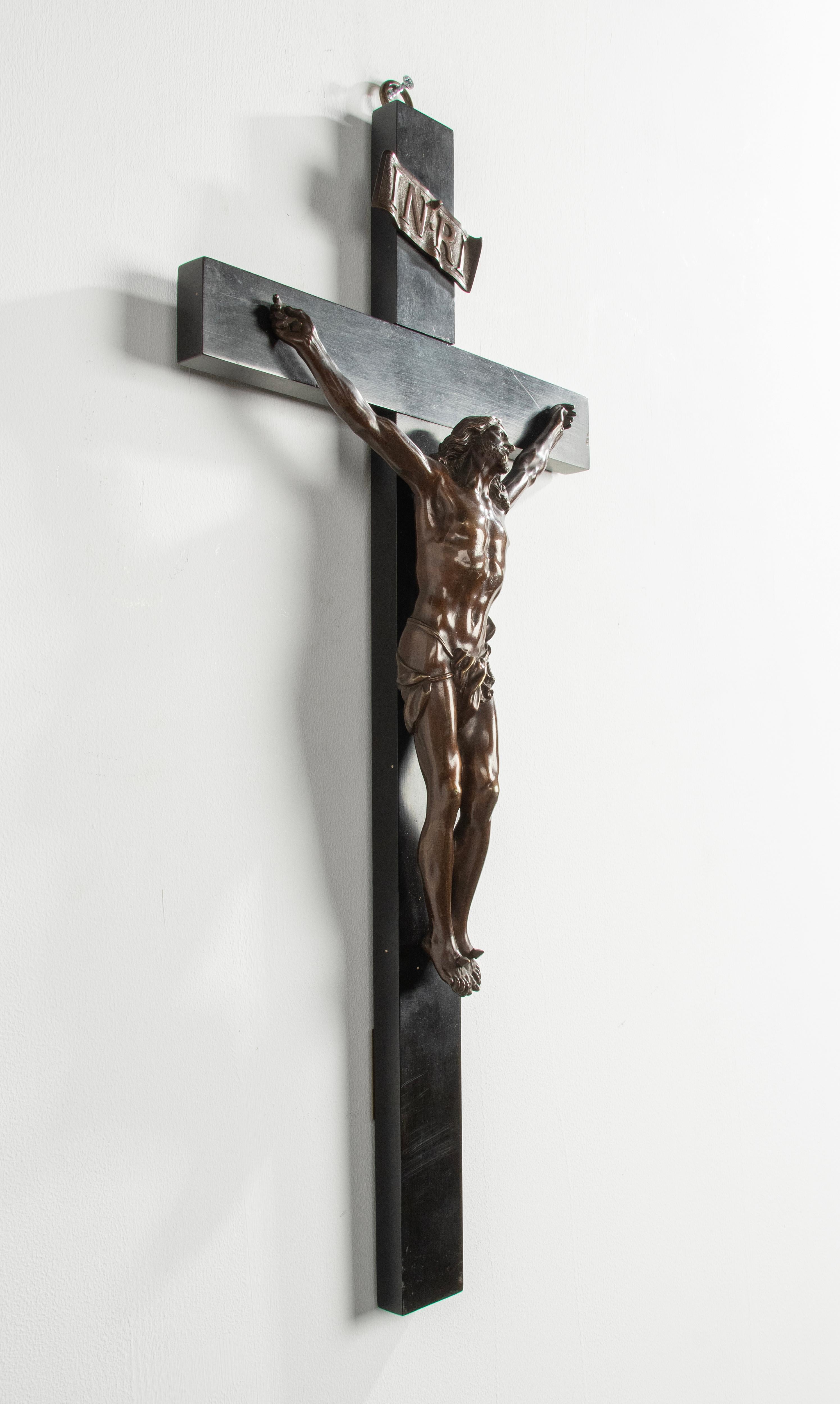 Late 19th Century Corpus Christi Crucifix Jesus Christ by Dèhir Frères For Sale 9