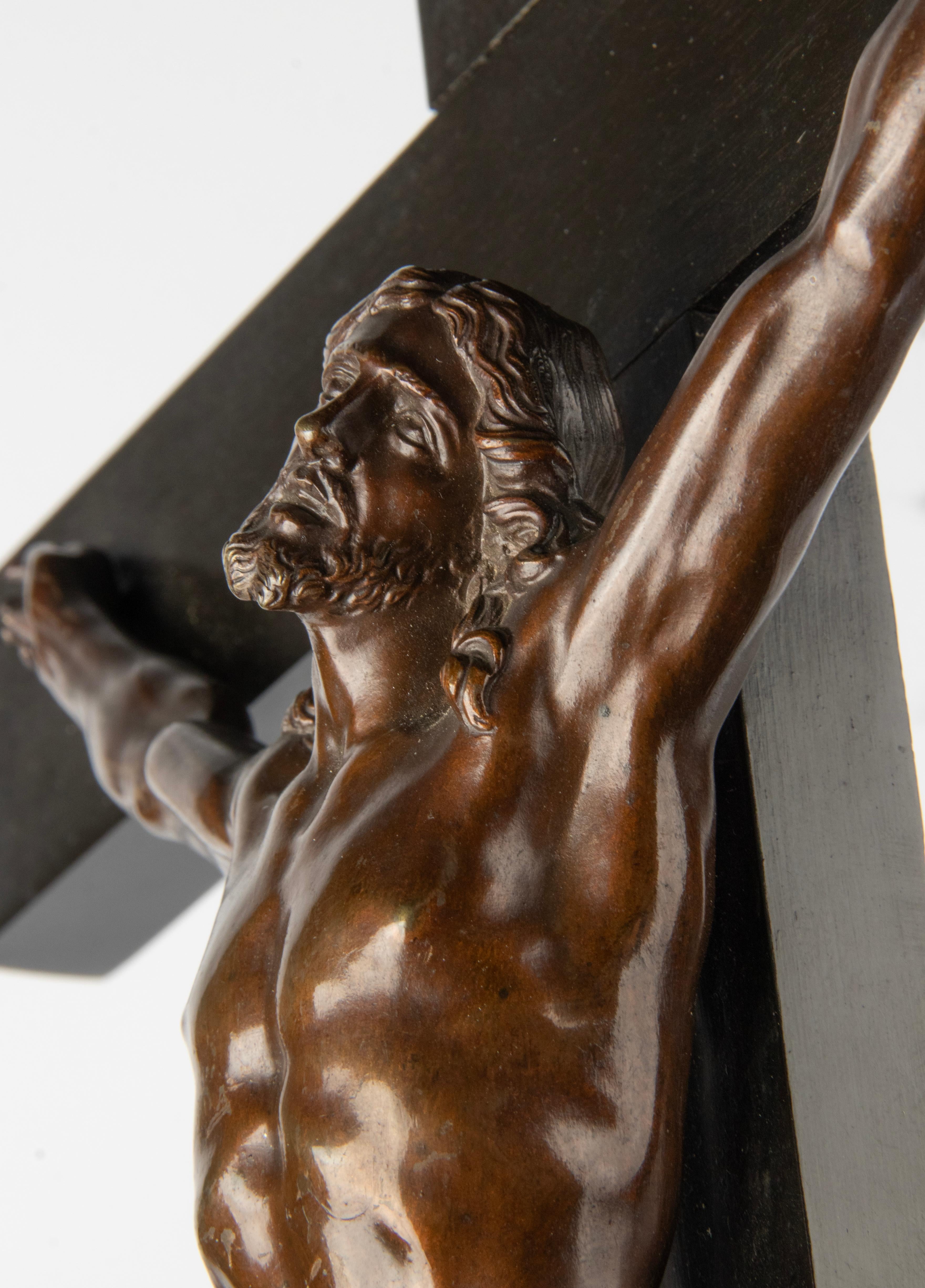 Late 19th Century Corpus Christi Crucifix Jesus Christ by Dèhir Frères For Sale 10