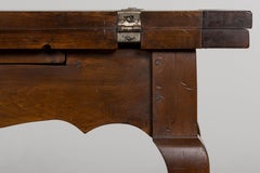 Late 19th Century Country French Provincial Maple Folding Farmhouse Dining Table