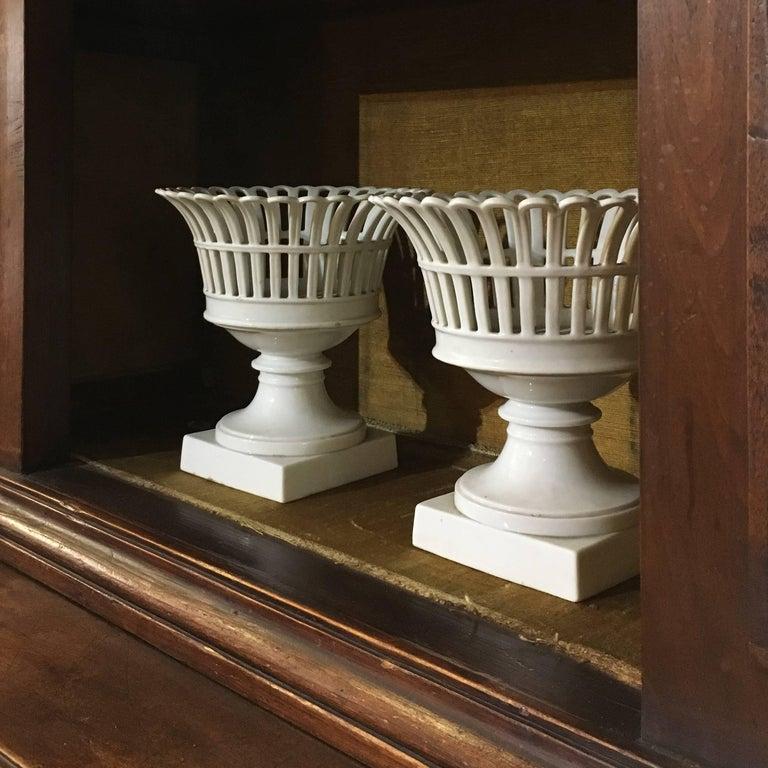 Late 19th Century Couple of Porcelain Fruitstands For Sale 2