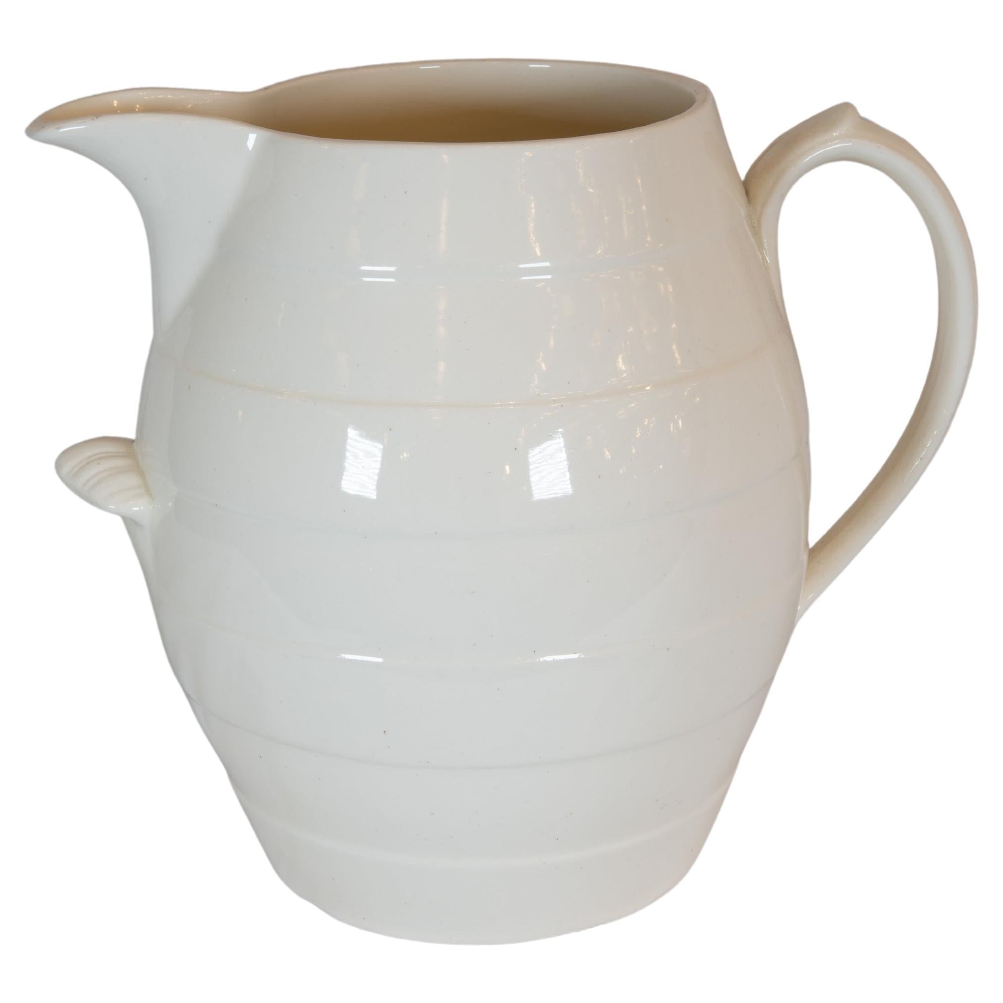 Late 19th Century  Creamware Pitcher