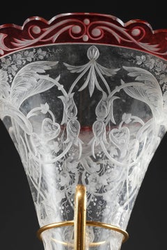 Late 19th Century Crystal and Gilt Bronze Centrepiece