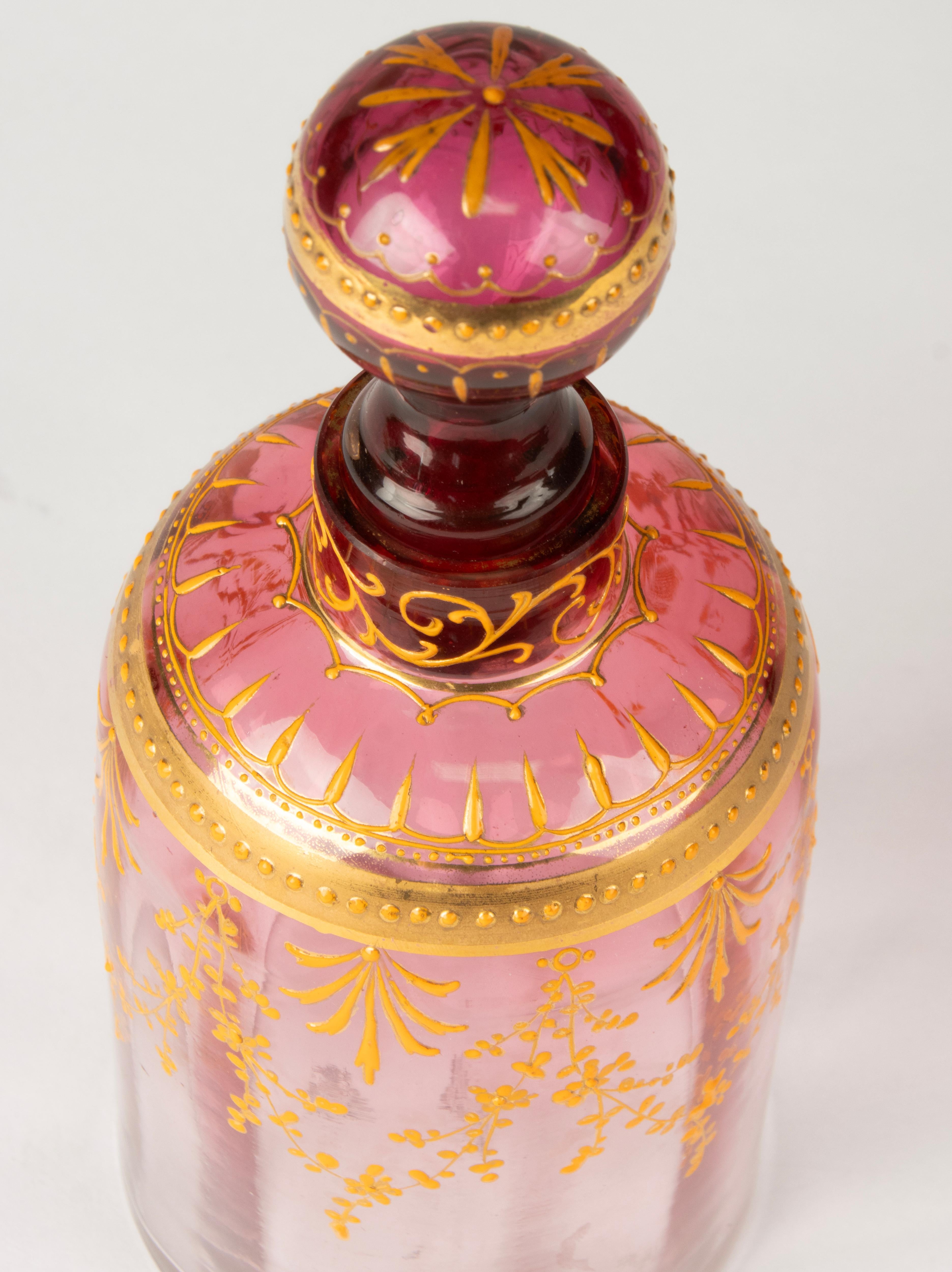 Late 19th Century Crystal Decanter - Moser For Sale 6