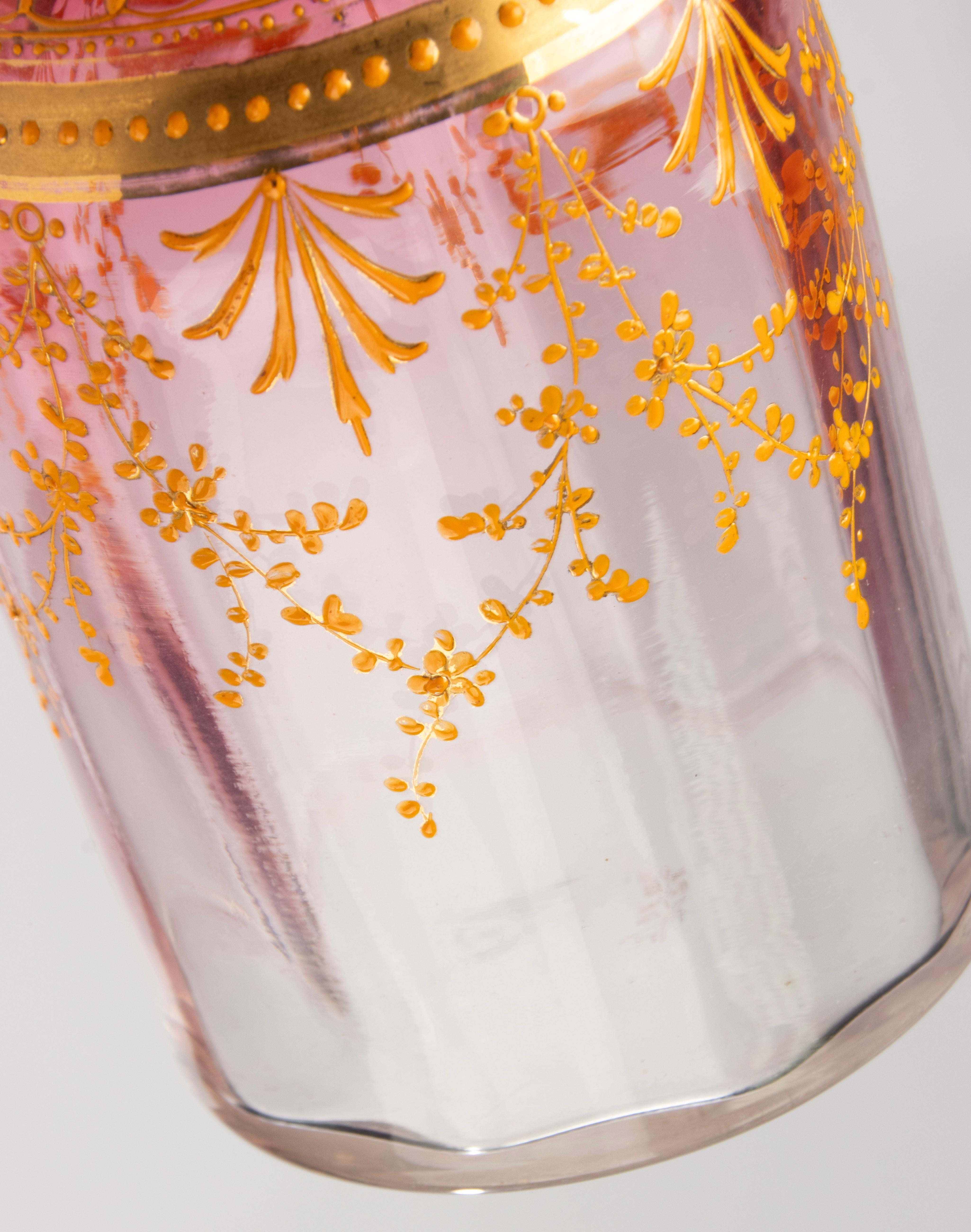 Late 19th Century Crystal Decanter - Moser For Sale 7