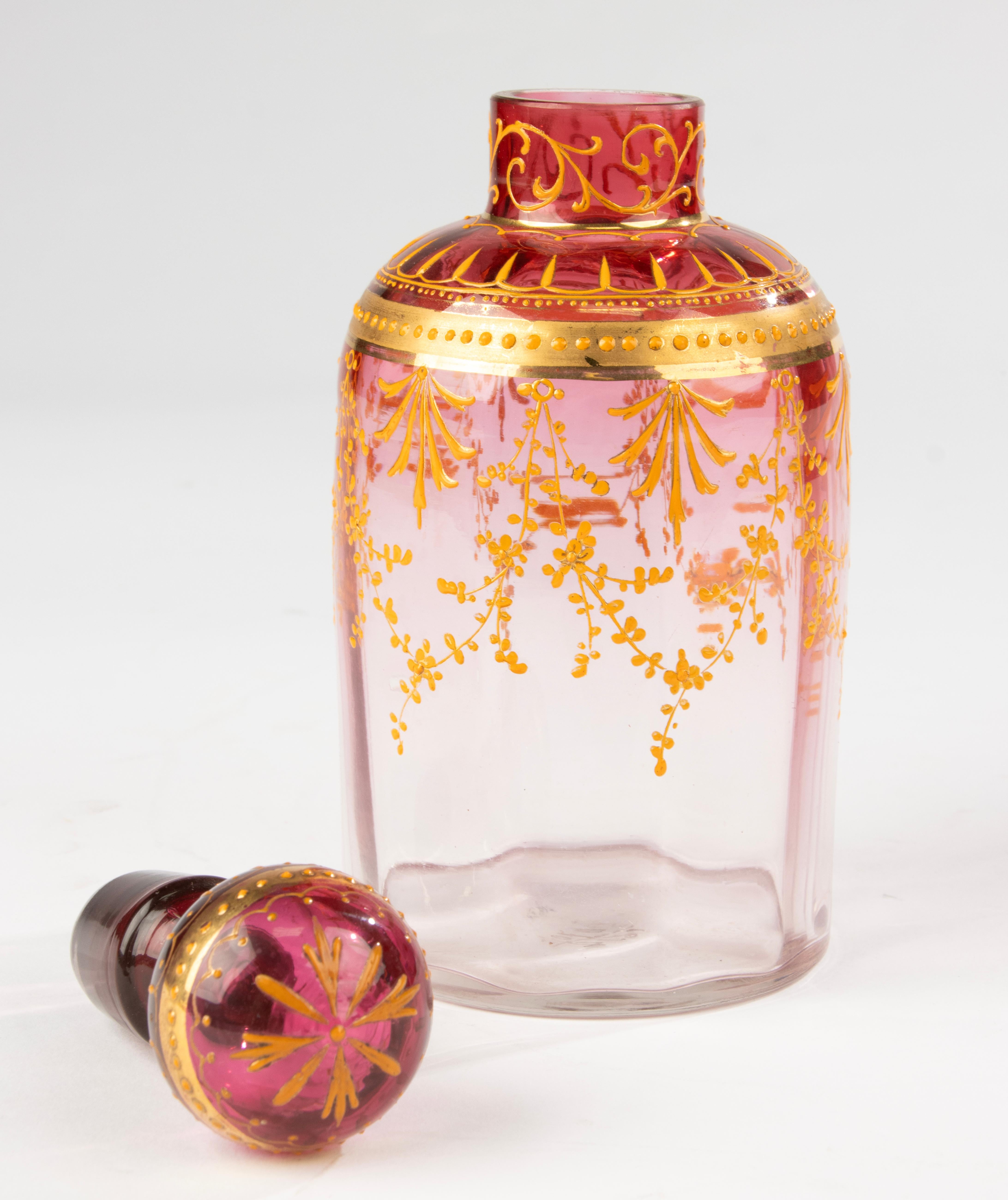 Late 19th Century Crystal Decanter - Moser For Sale 2