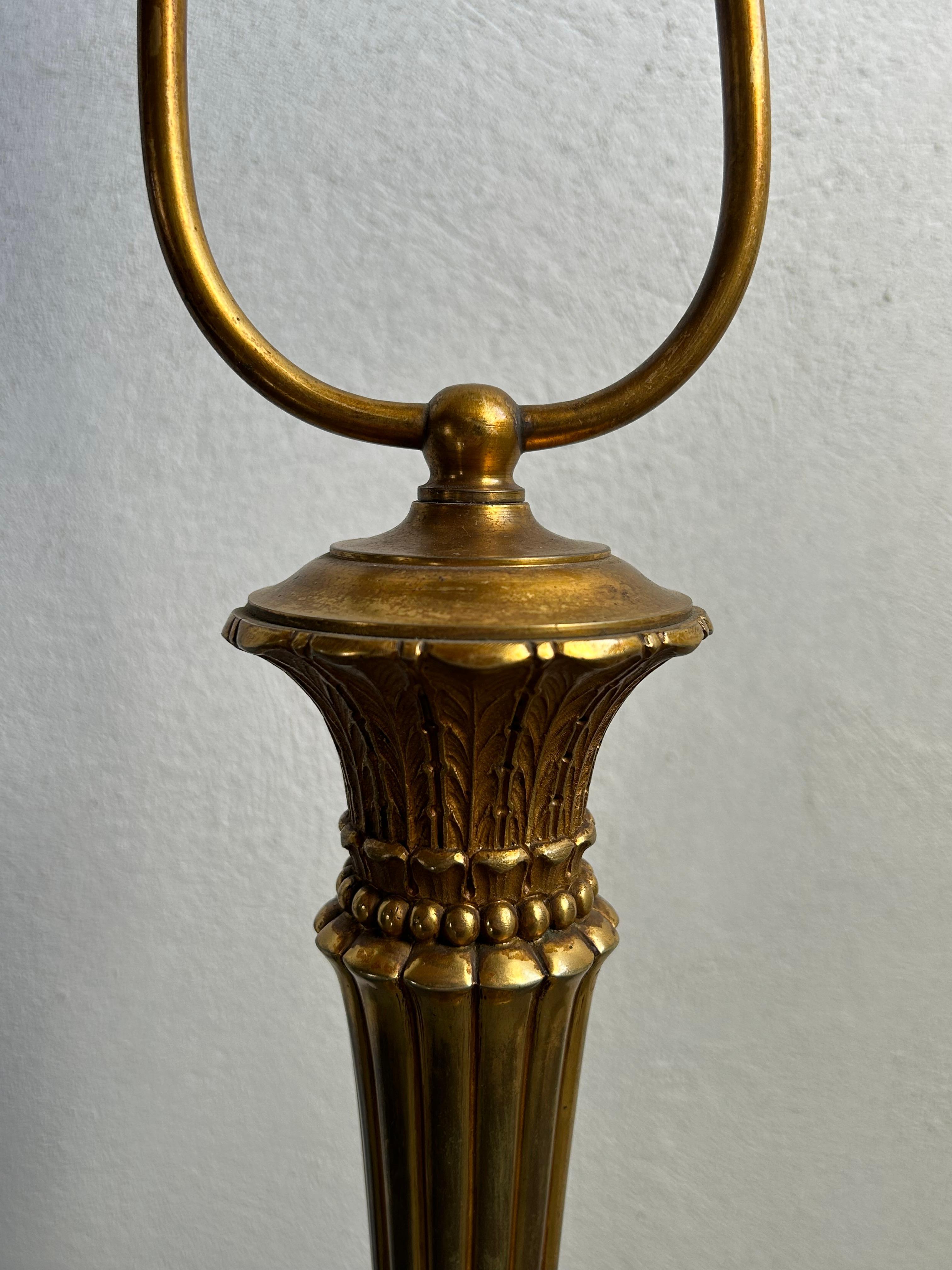 Lampe de table danoise en bronze de la fin du XIXe siècle dans le style Pompeii, Danemark, années 1880 Bon état - En vente à Valby, 84