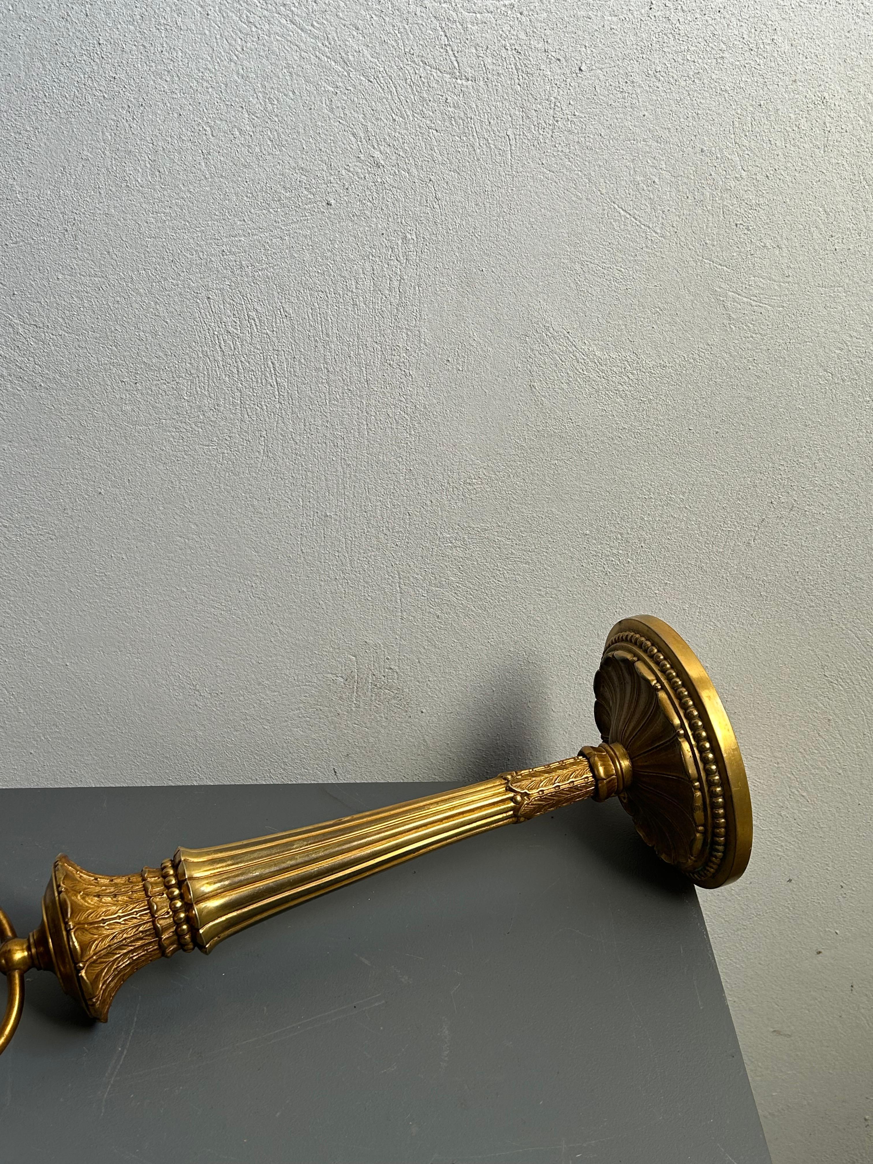Fin du XIXe siècle Lampe de table danoise en bronze de la fin du XIXe siècle dans le style Pompeii, Danemark, années 1880 en vente