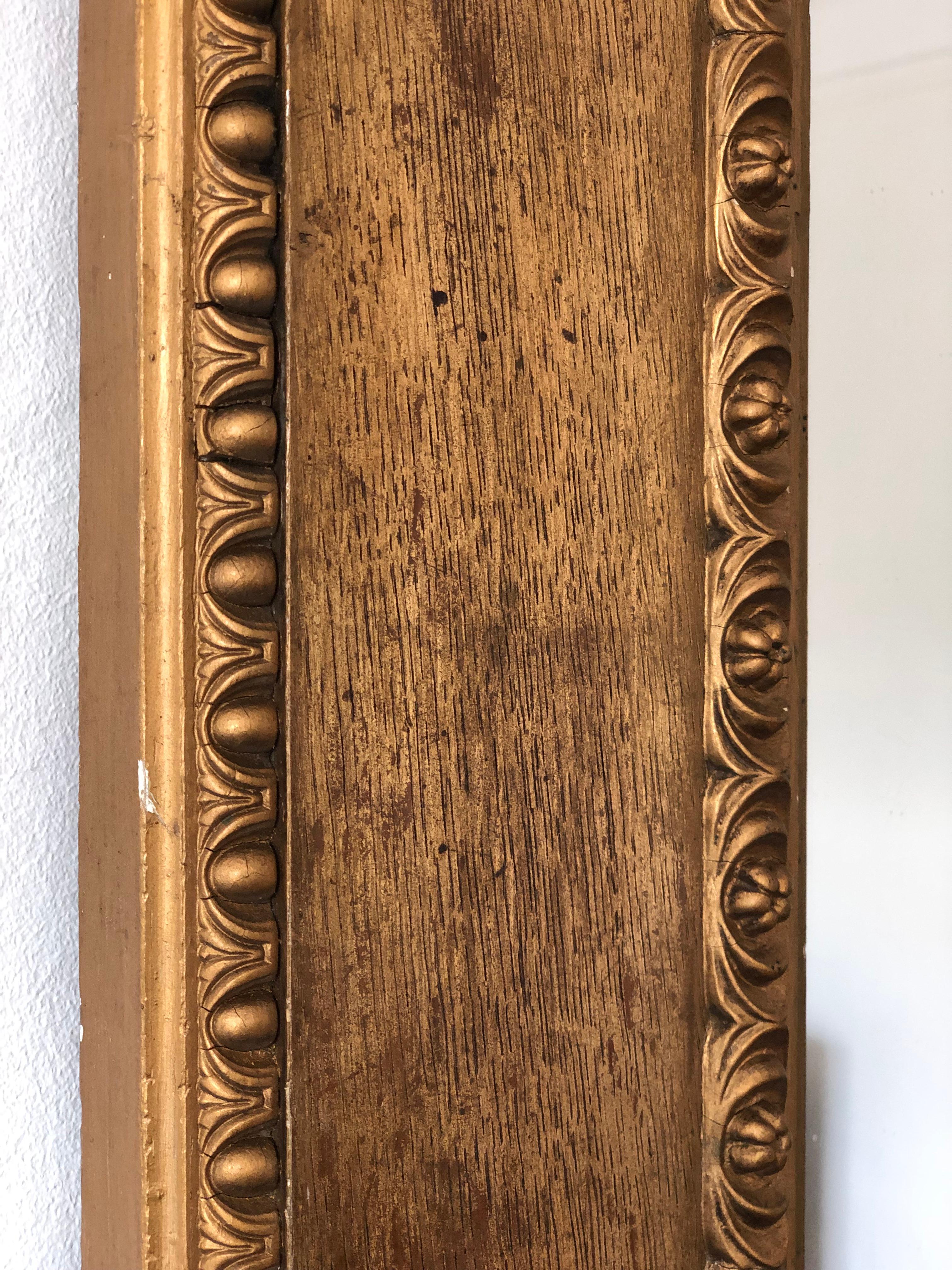 Hand-Carved Late 19th Century Danish Giltwood Mirror by W. J. Mogensen Copenhagen For Sale