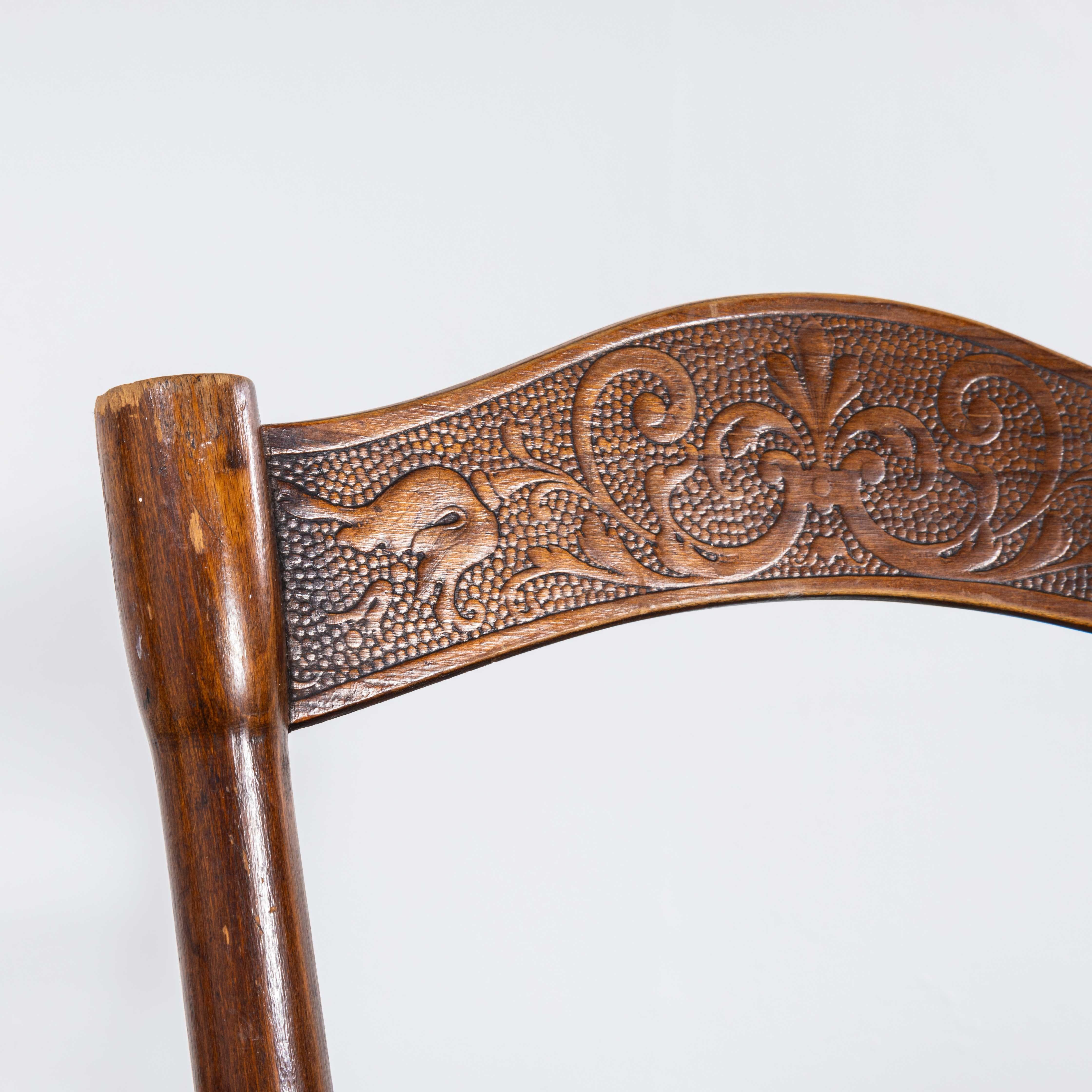 Hungarian Late 19th Century Debrecen Bentwood Dining Chairs - Set Of Three