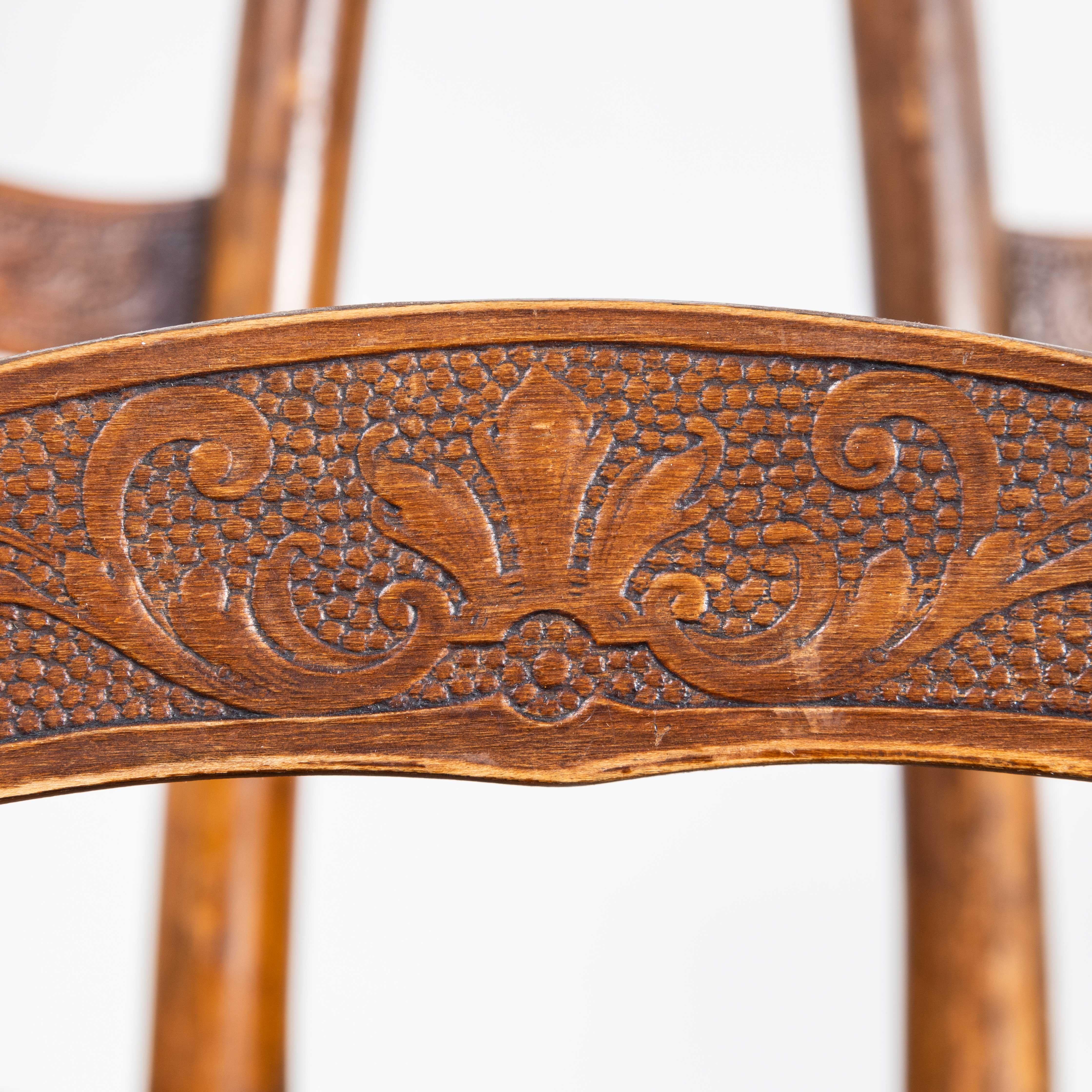 Late 19th Century Debrecen Bentwood Dining Chairs - Set Of Three 4