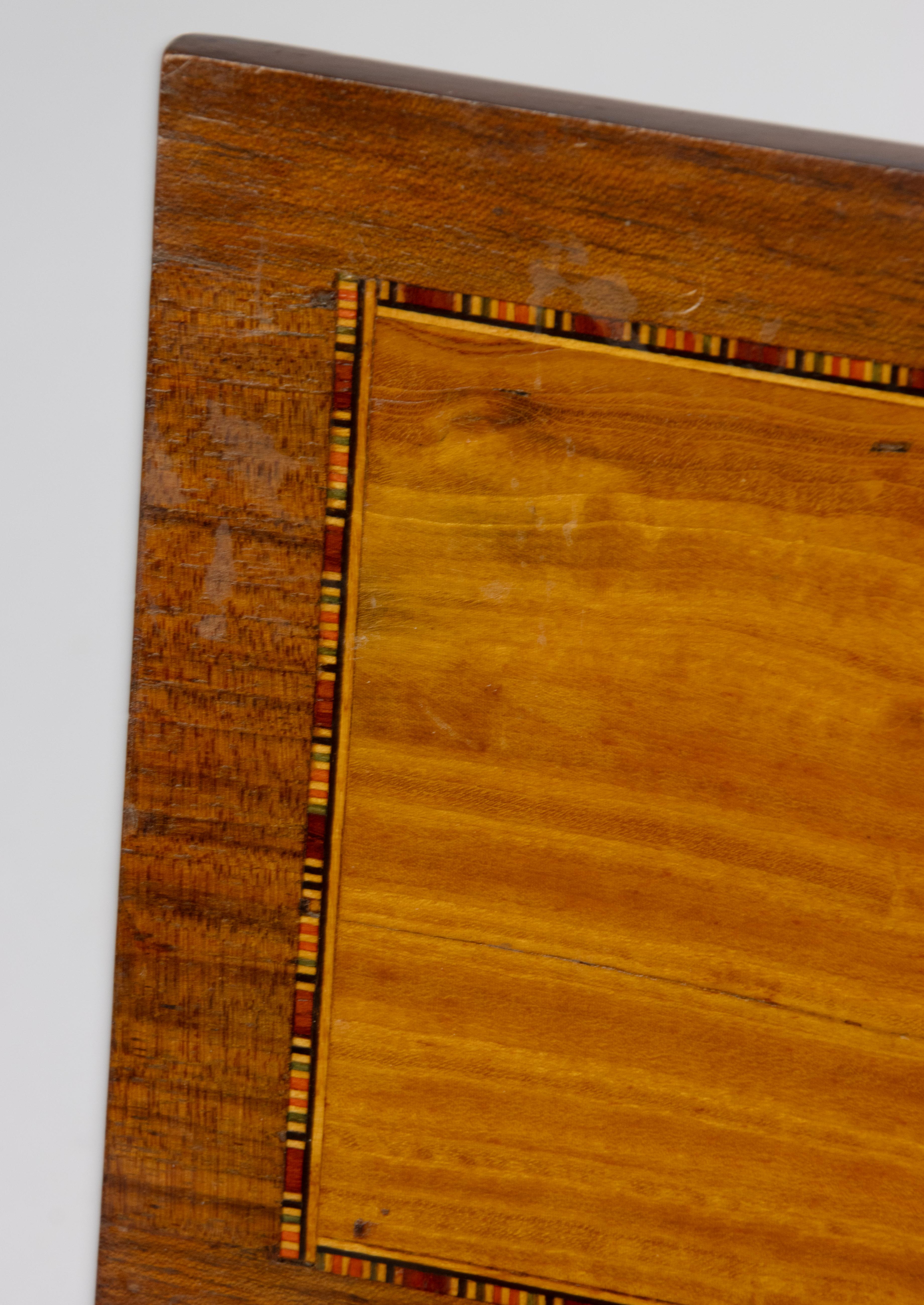 Late 19th Century Decorative Box - Marquetry Wood - Cubics For Sale 5