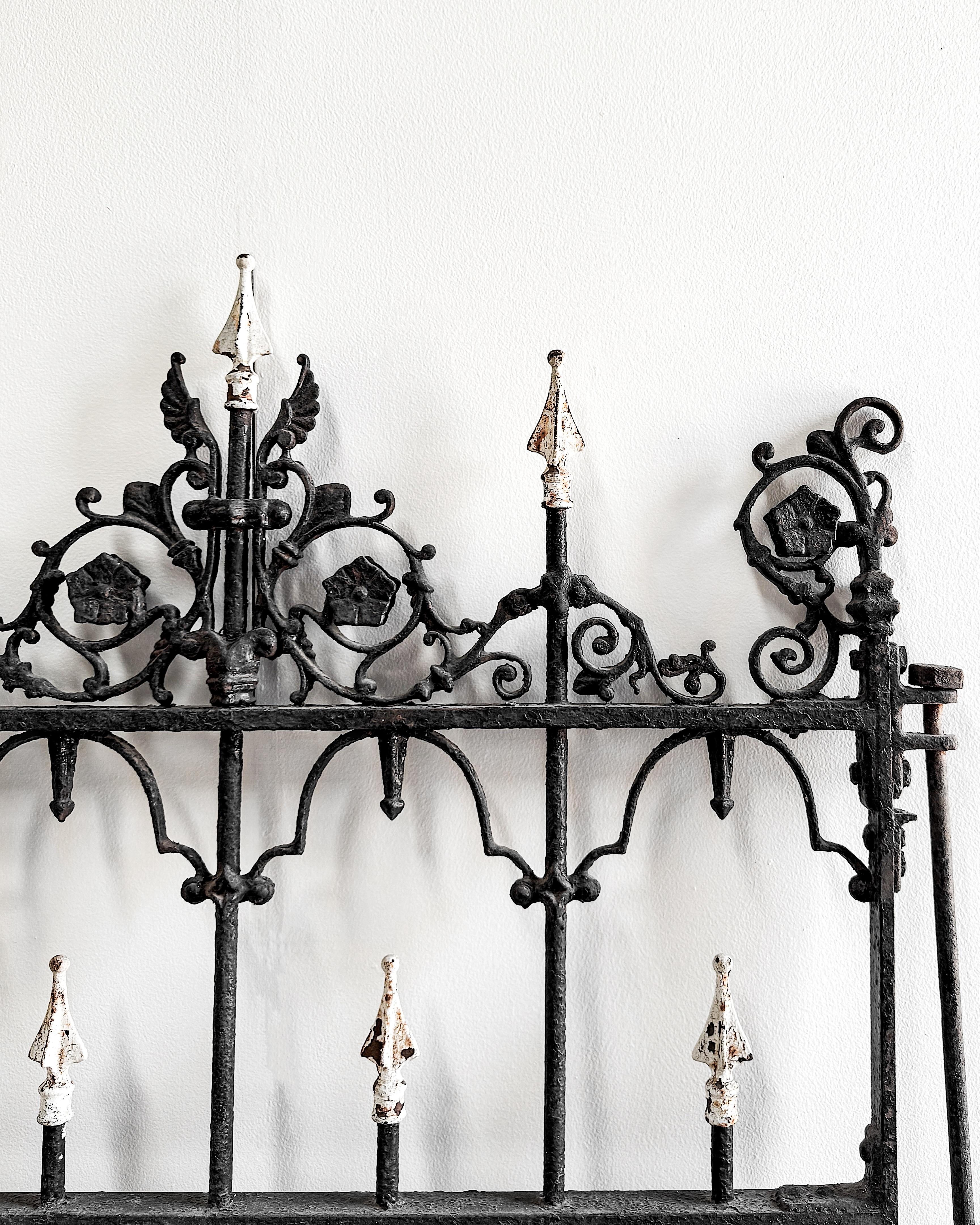 Late 19th Century Decorative Cast Iron Garden Gate For Sale 4
