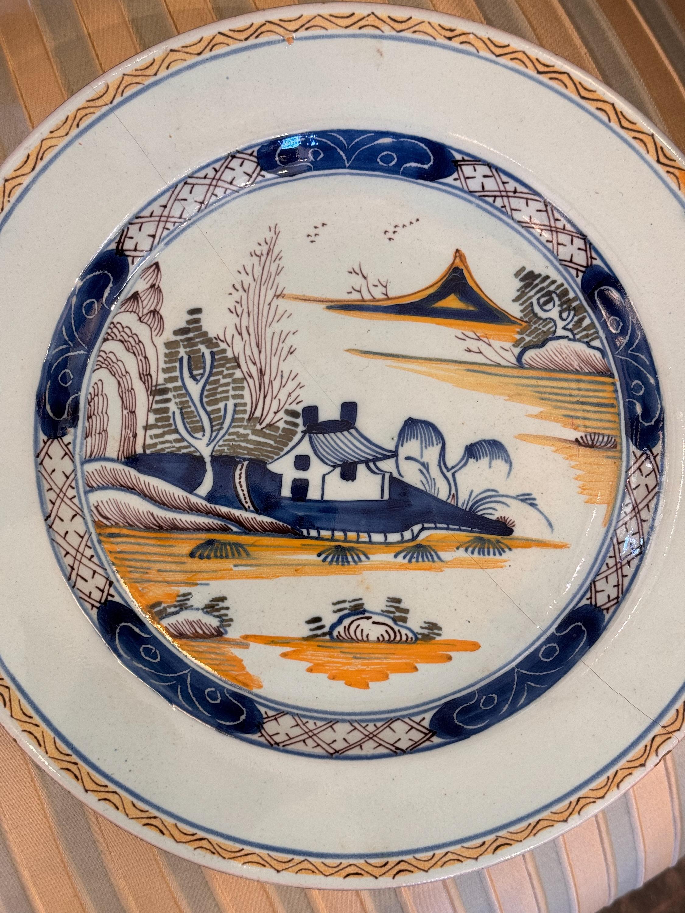 Late 19th Century Delft Charger In Good Condition For Sale In Charlottesville, VA