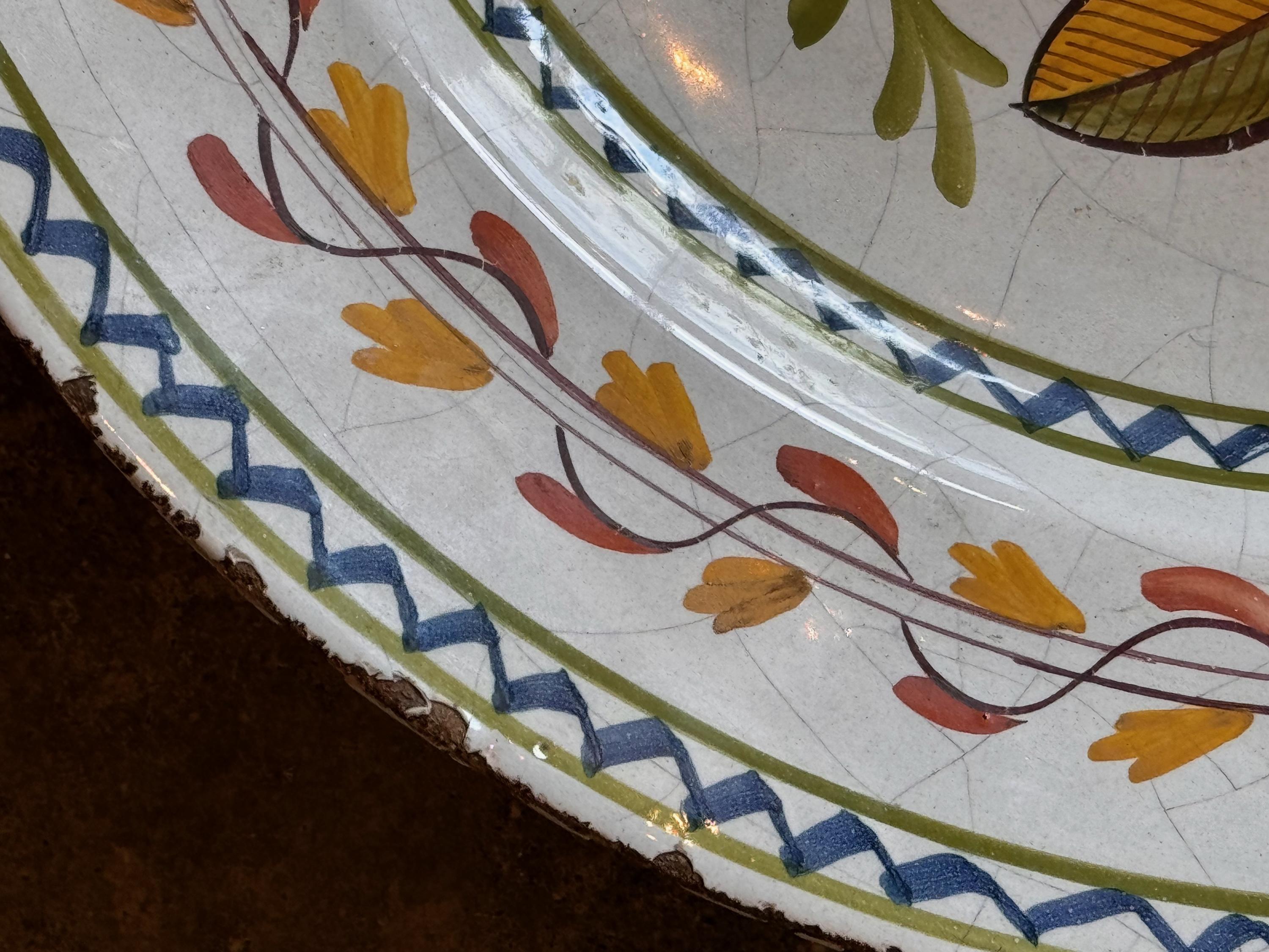 Ceramic Late 19th Century Delft Polychrome Charger