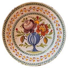 Late 19th Century Delft Polychrome Charger