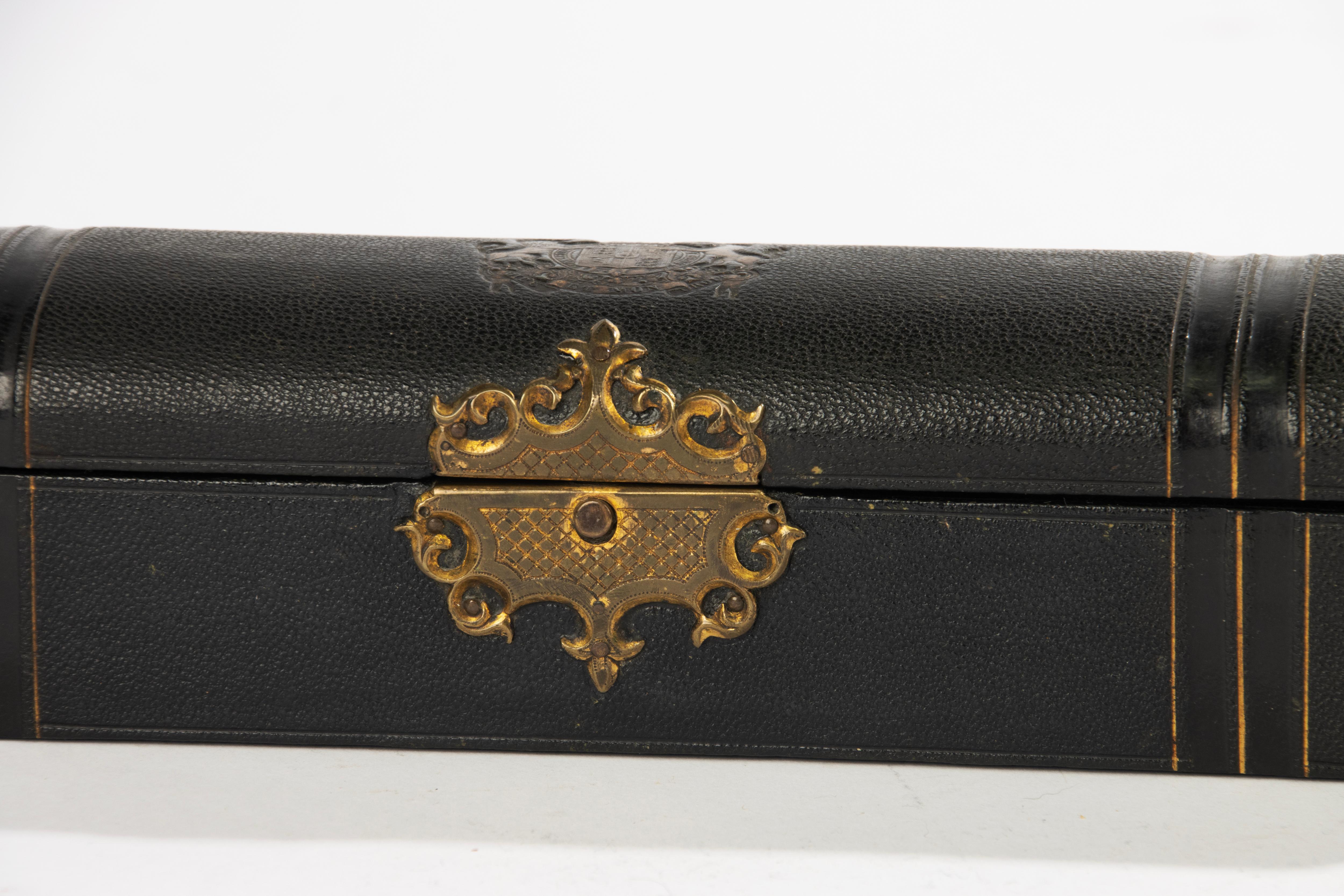 Late Victorian Late 19th Century Desk Box -  Bayley's England For Sale