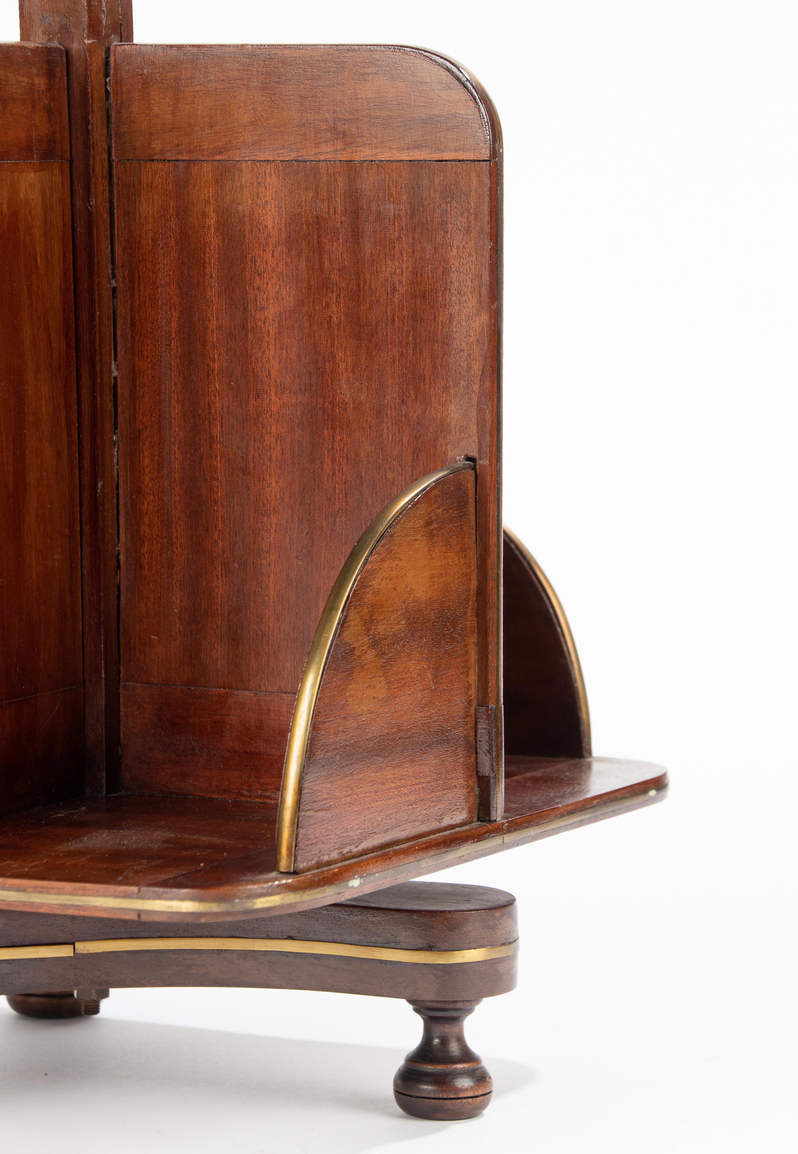 Late 19th Century Reddish Wood Desktop Revolving Desk Bookcase 4