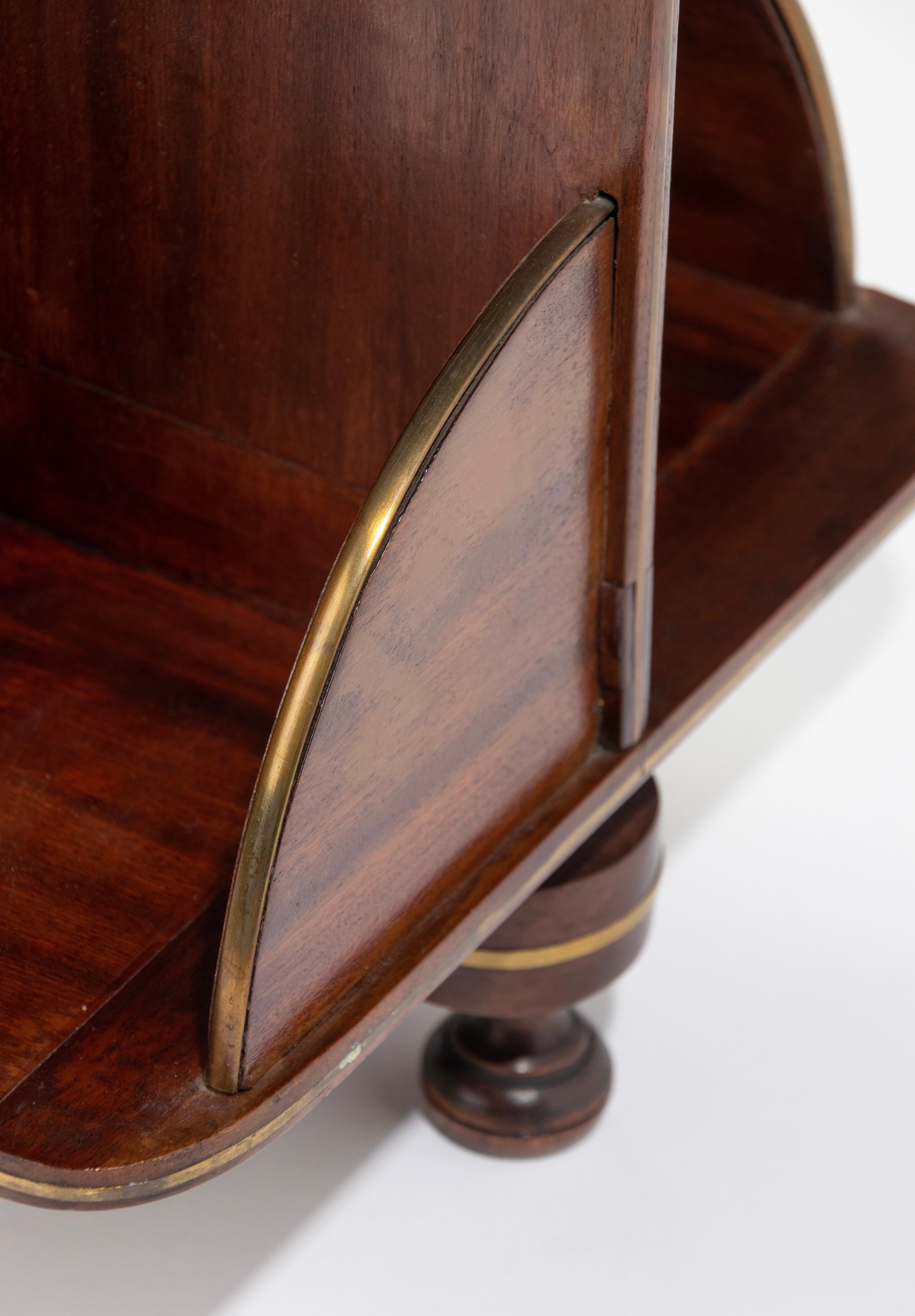 Late 19th Century Reddish Wood Desktop Revolving Desk Bookcase 7