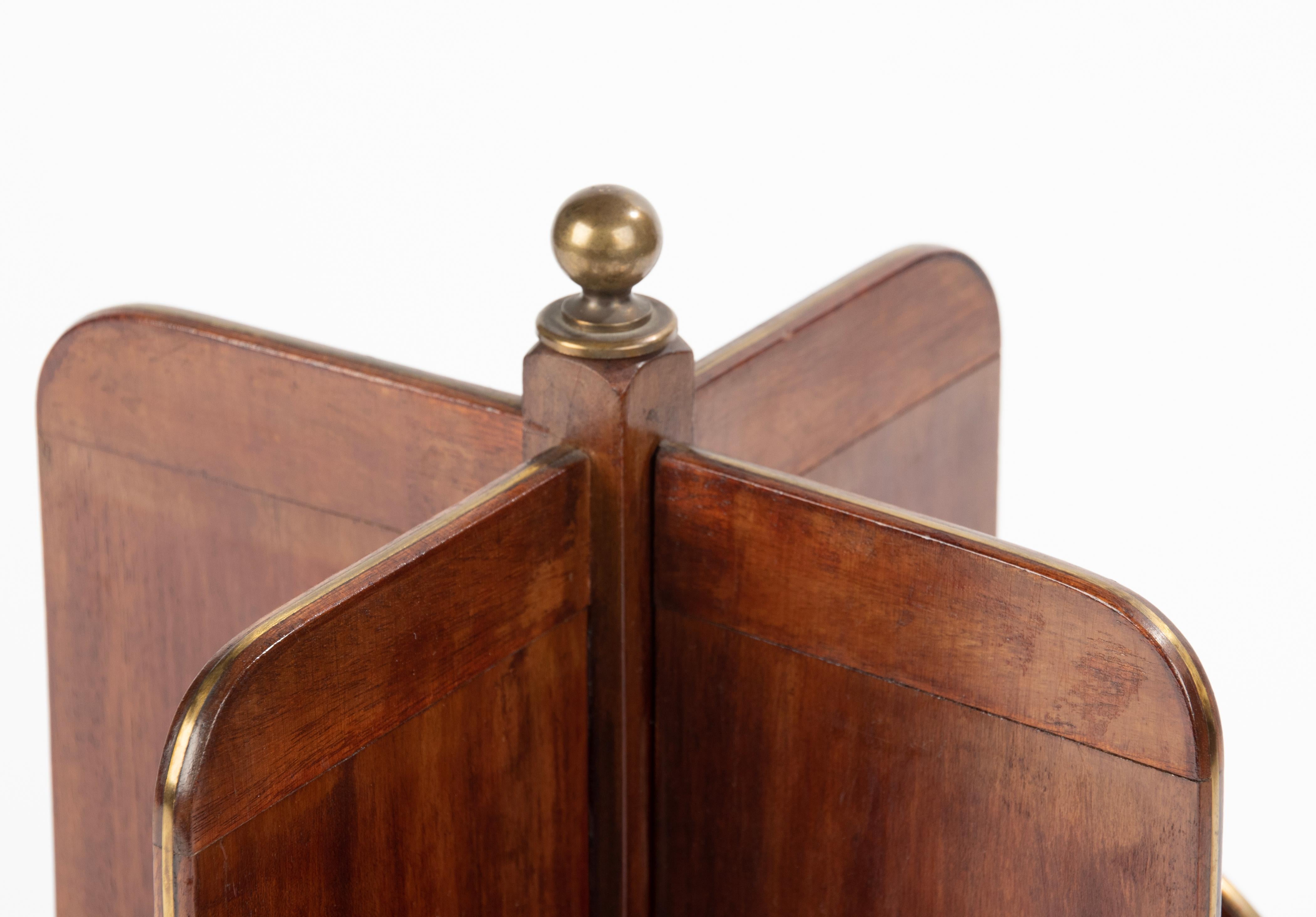Late 19th Century Reddish Wood Desktop Revolving Desk Bookcase 9