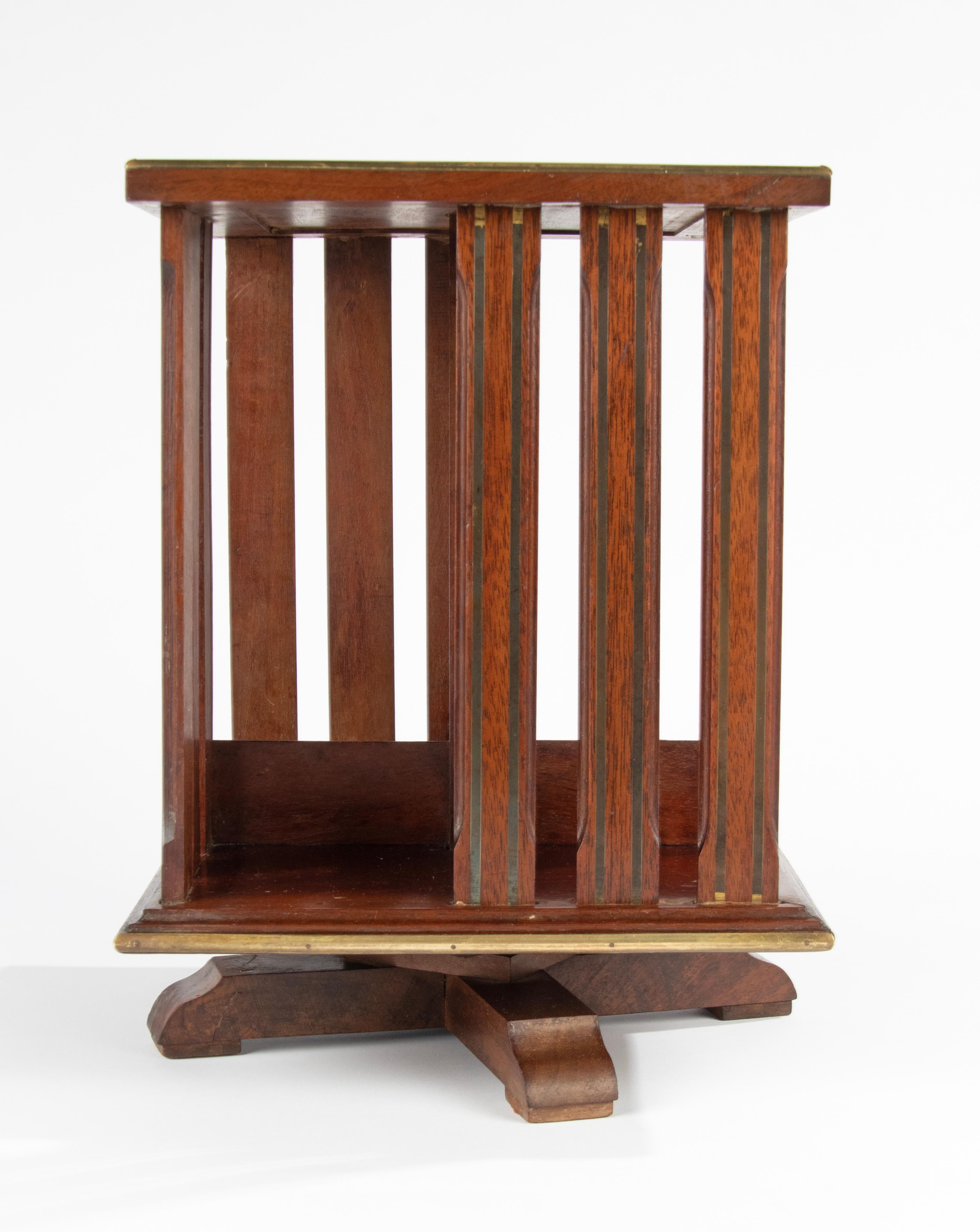 Late 19th Century Reddish Wood Desktop / Revolving Desk Bookcase For Sale 8