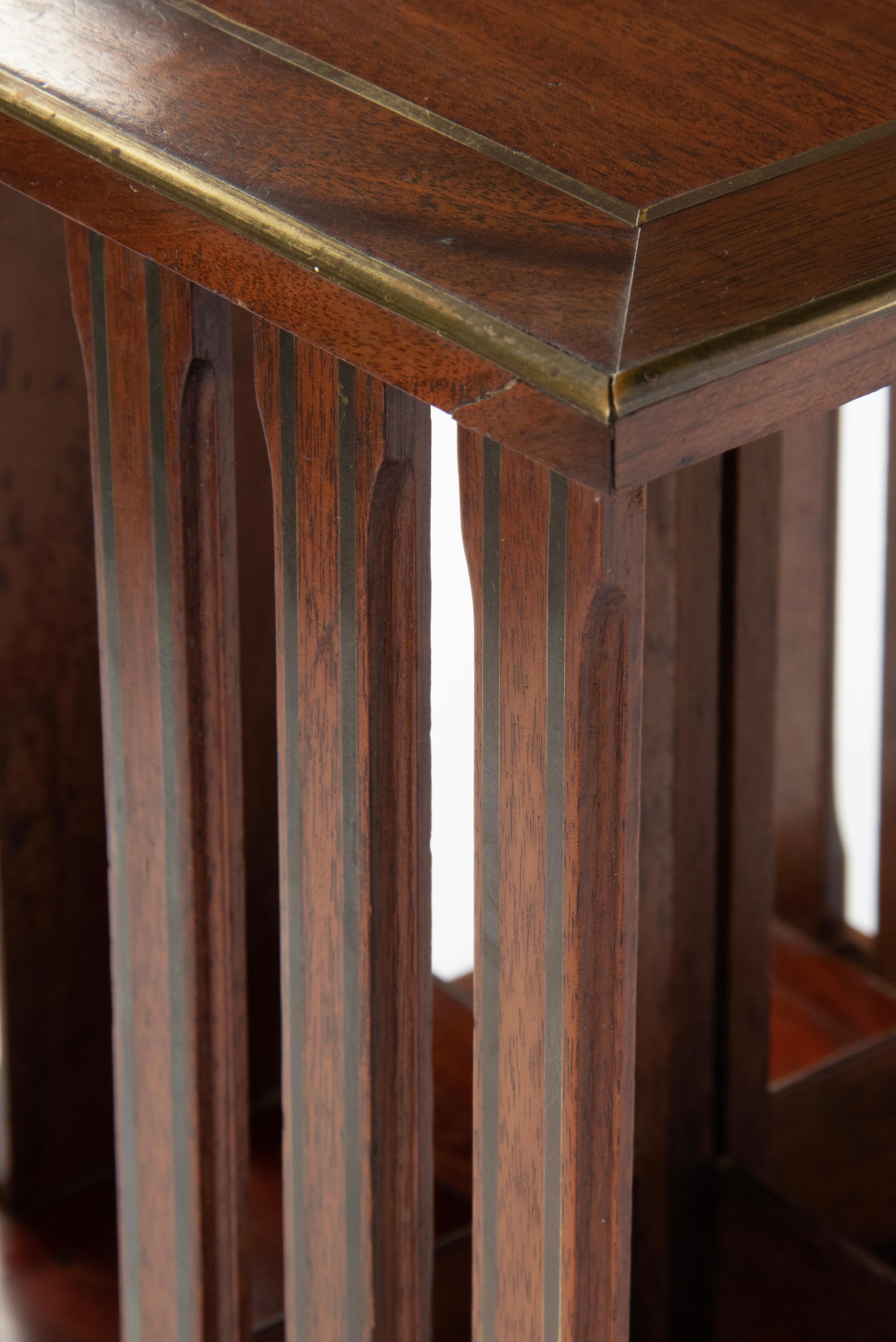 Late 19th Century Reddish Wood Desktop / Revolving Desk Bookcase For Sale 10