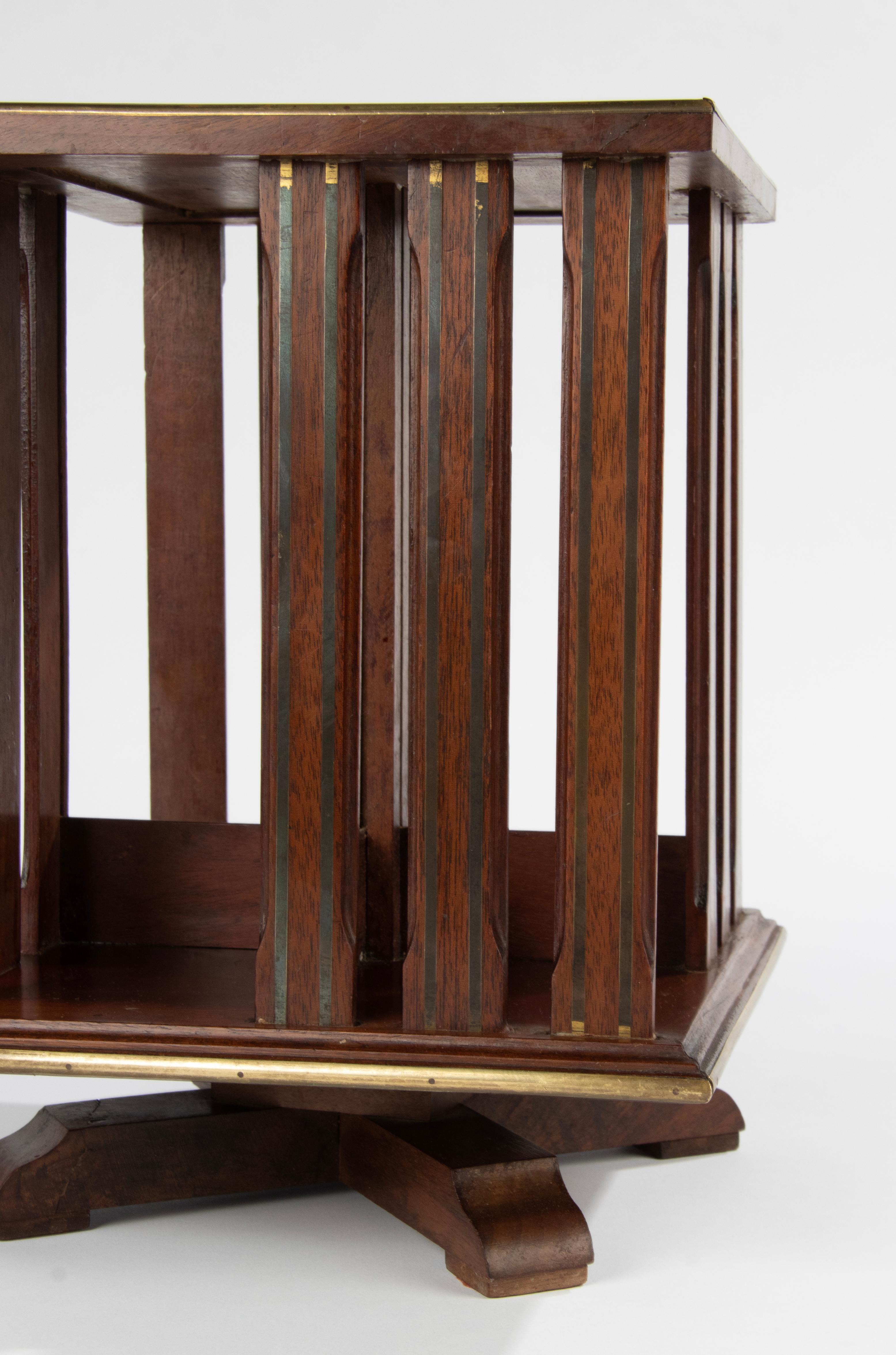 Late 19th Century Reddish Wood Desktop / Revolving Desk Bookcase For Sale 13