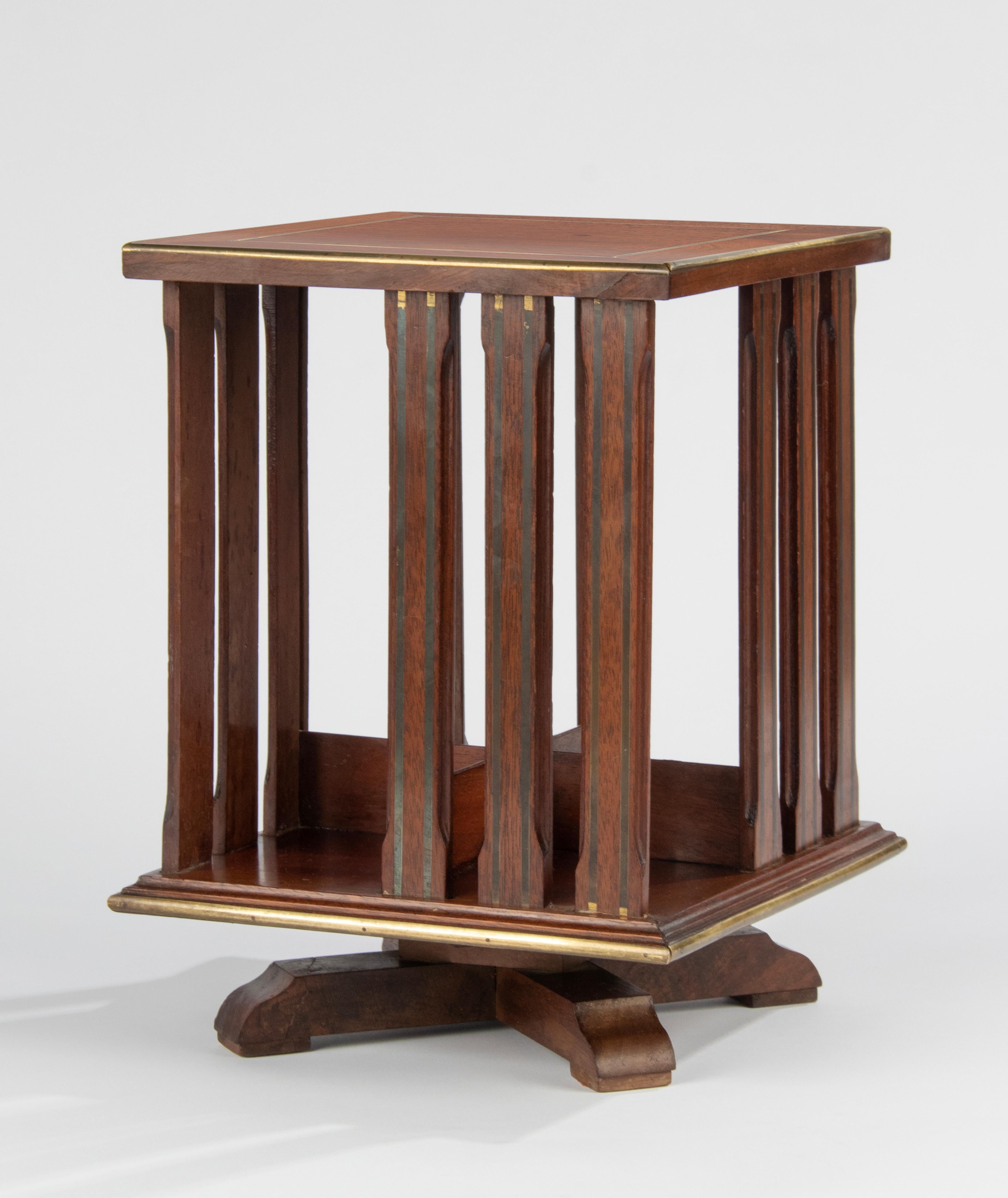 Late 19th Century Reddish Wood Desktop / Revolving Desk Bookcase For Sale 1