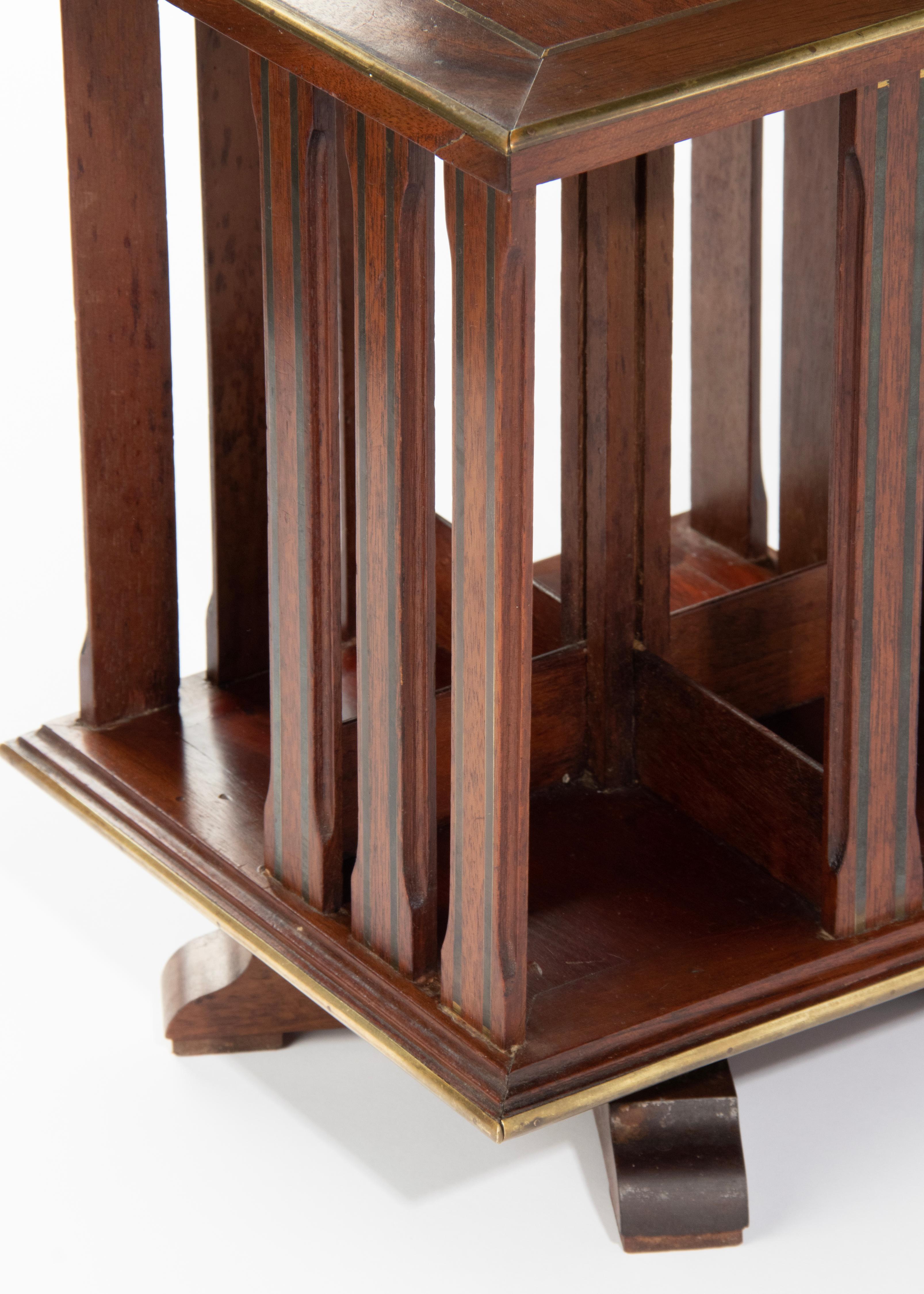Late 19th Century Reddish Wood Desktop / Revolving Desk Bookcase For Sale 4