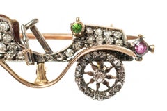 Late 19th Century Diamond Set Brooch of a Vintage Car, English, circa 1895
