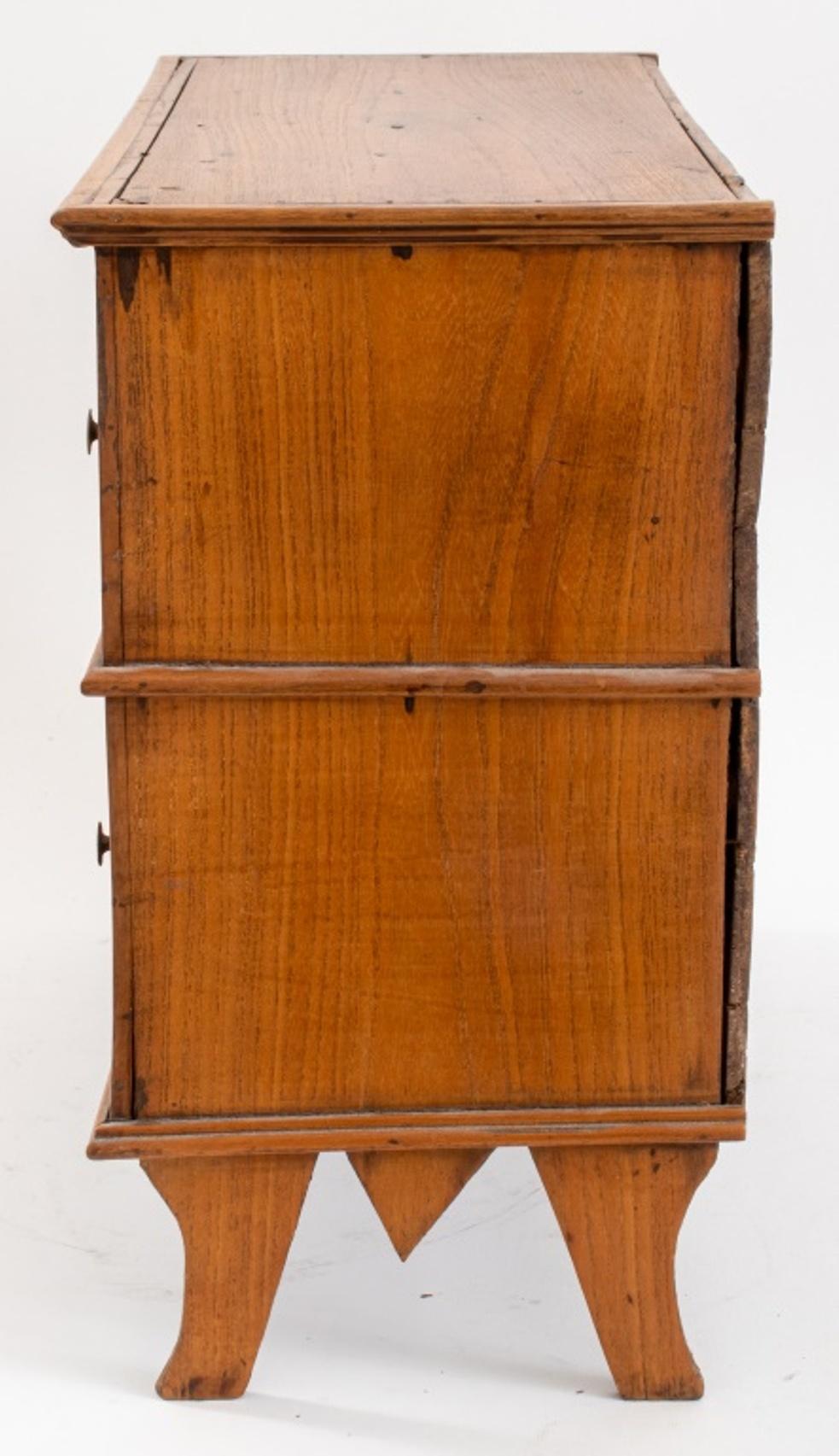 Fruitwood Late 19th Century Diminutive Chest of Drawers For Sale