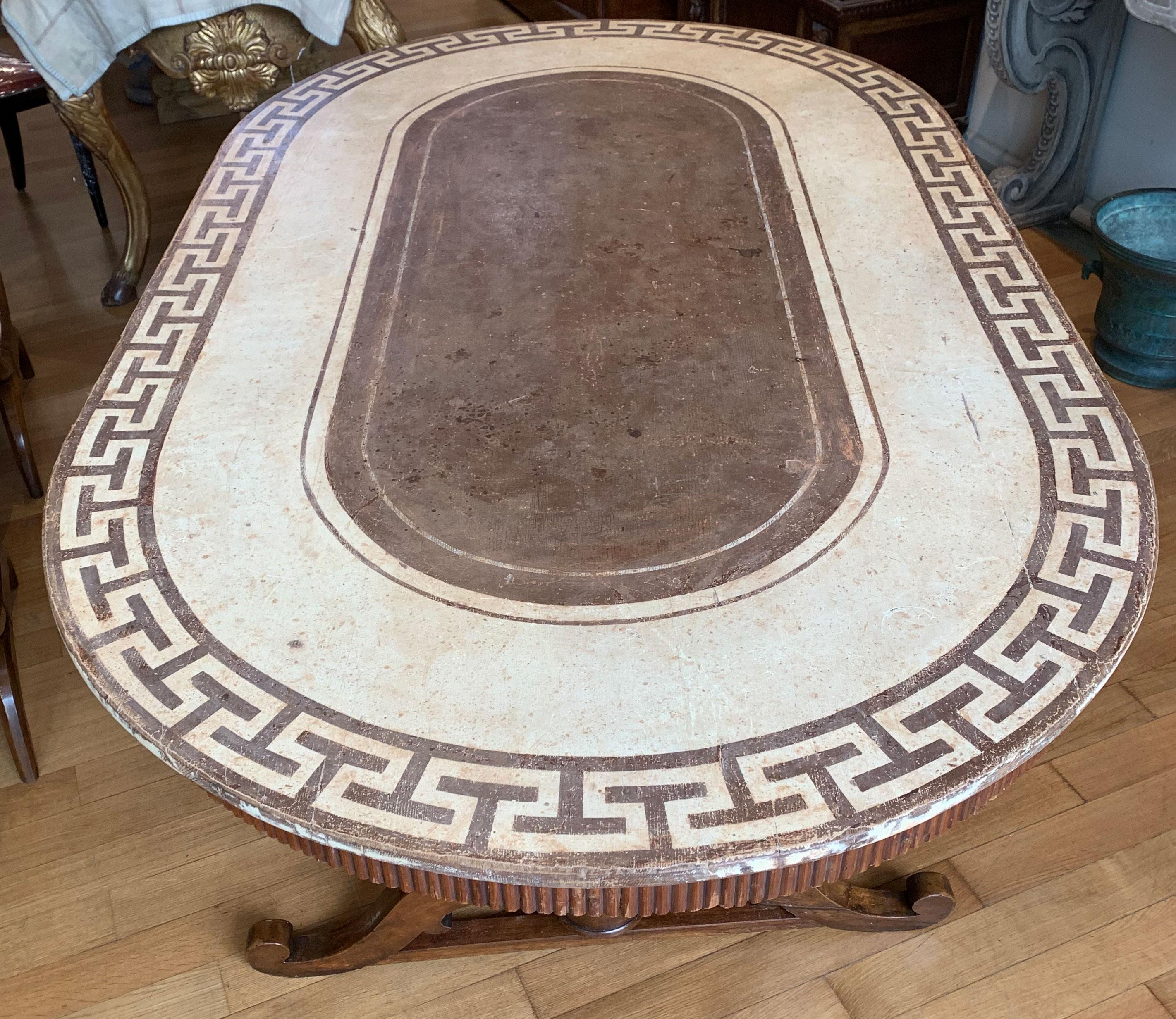 Italian Late 19th Century Dining Oval Table