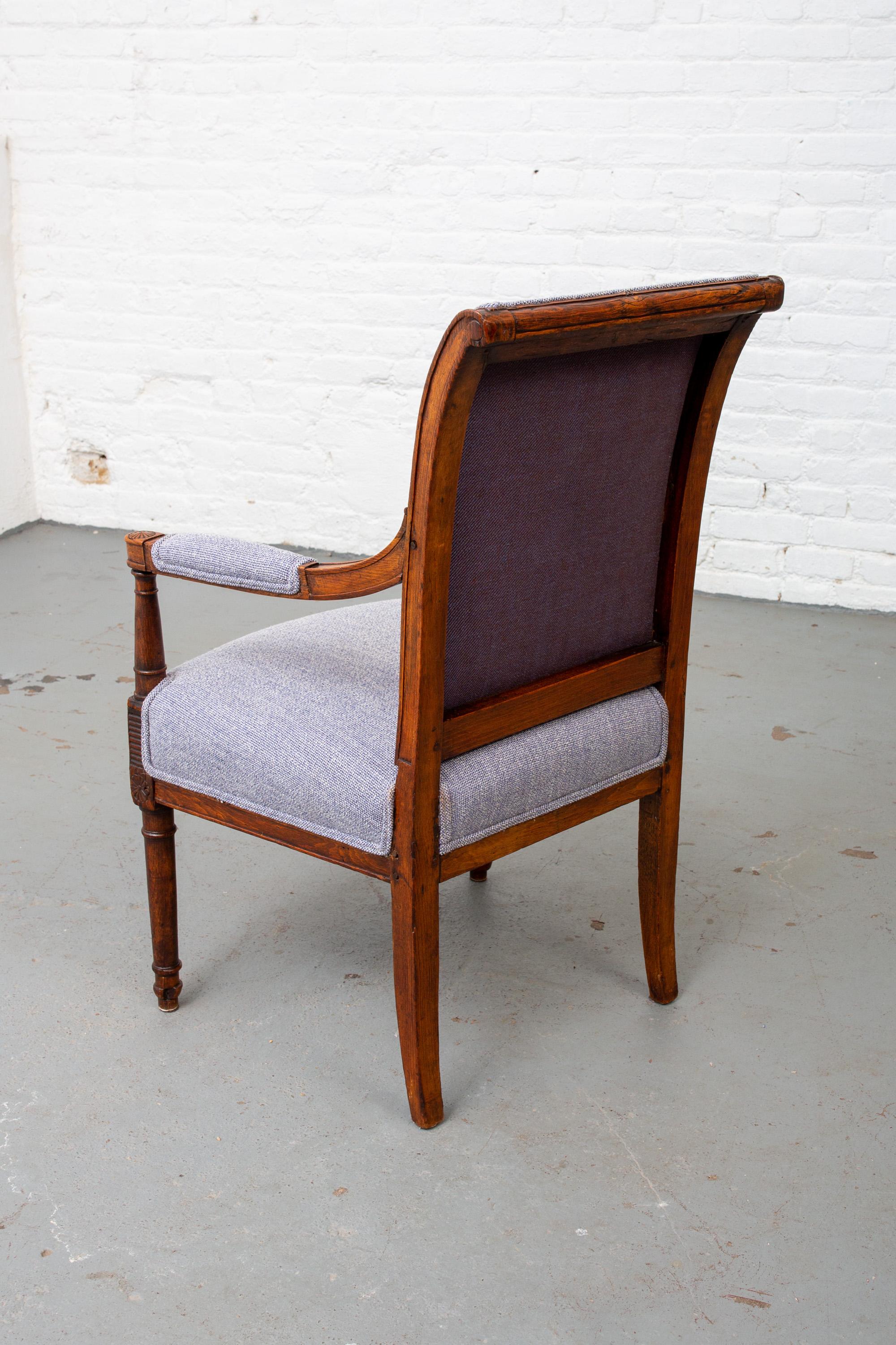 Wood Late 19th Century Directoire Style Armchair For Sale