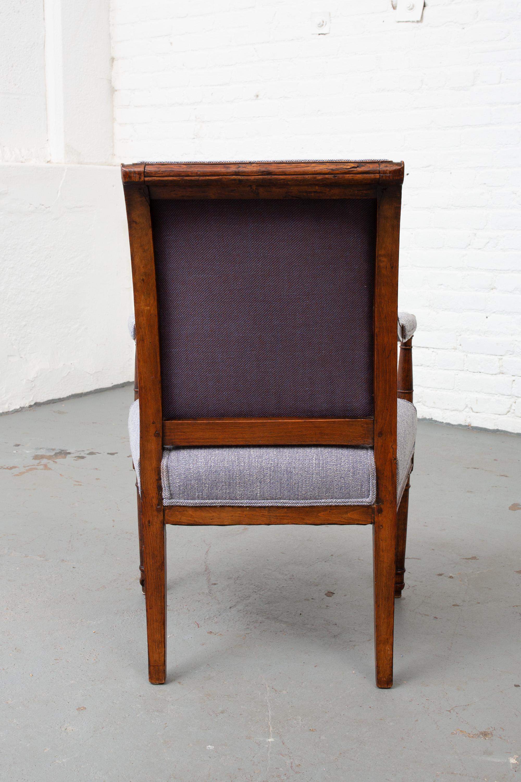 Late 19th Century Directoire Style Armchair For Sale 4