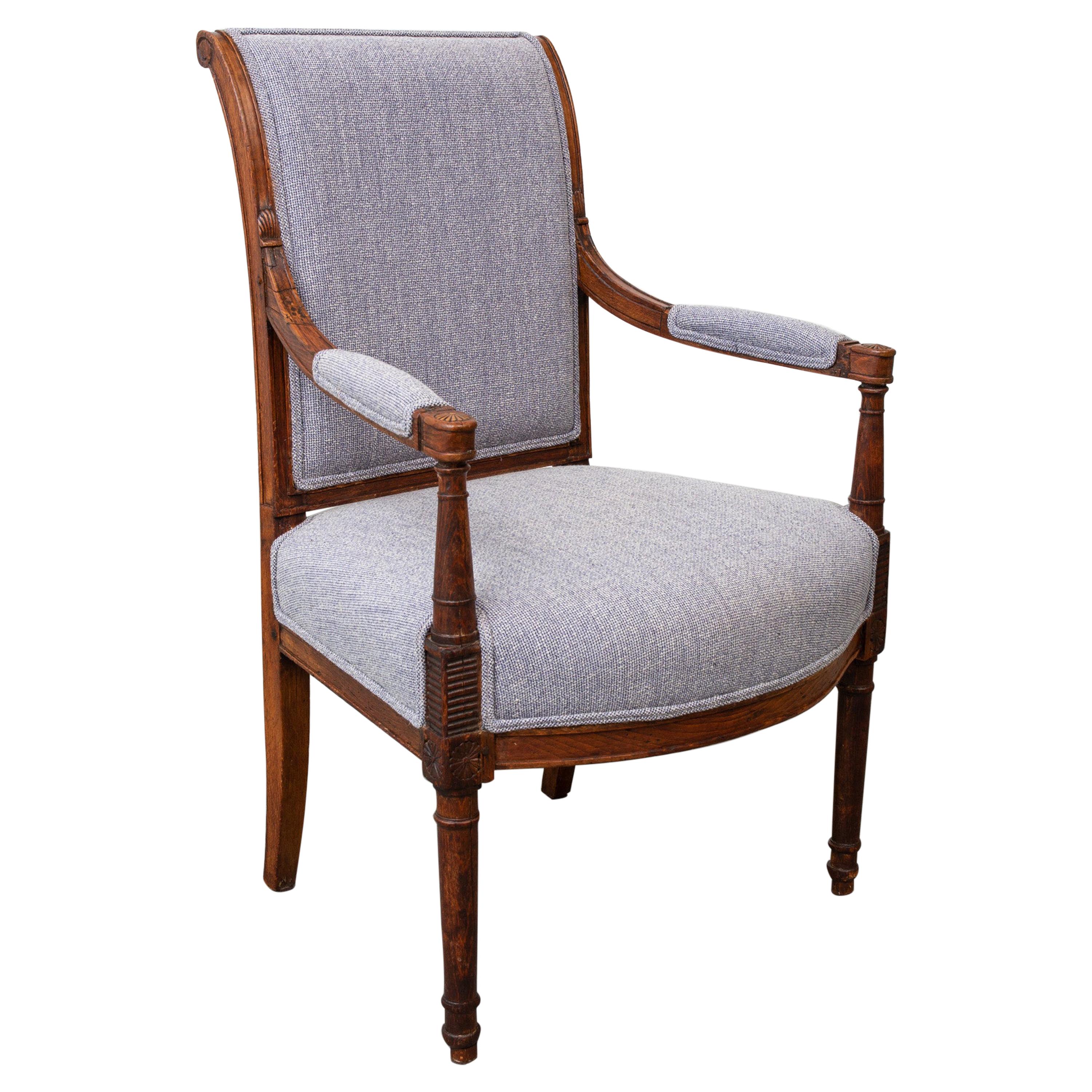 Late 19th Century Directoire Style Armchair For Sale