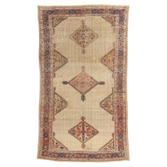Late 19th Century Distressed Antique Persian Malayer Carpet with Modern Style