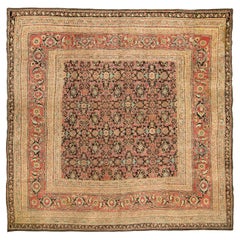 Late 19th Century Distressed Indian Agra Carpet
