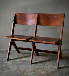 Late 19th Century Double Folding Chair from France