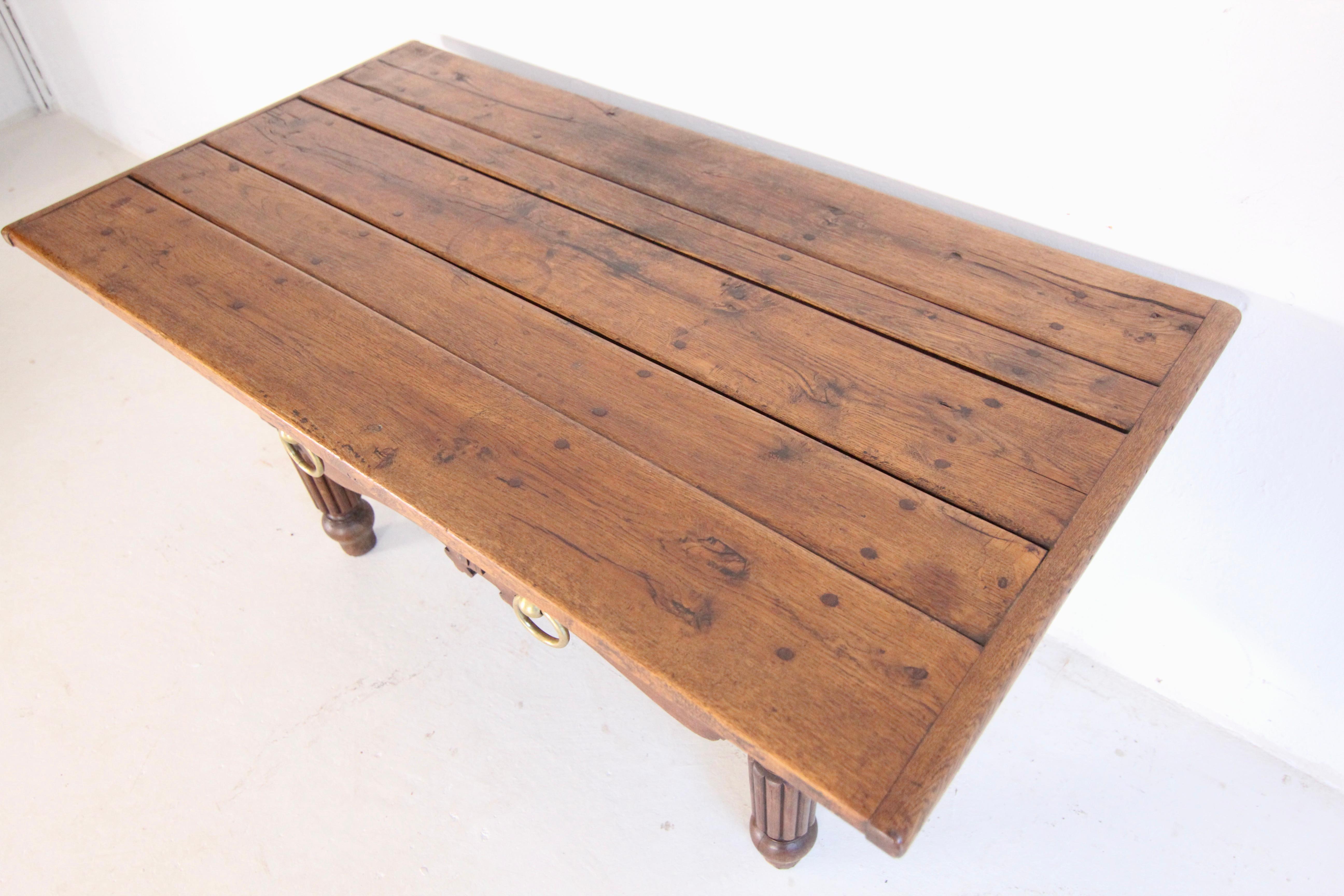 Late 19th Century Double Sided Louis Philippe Butcher Table 7