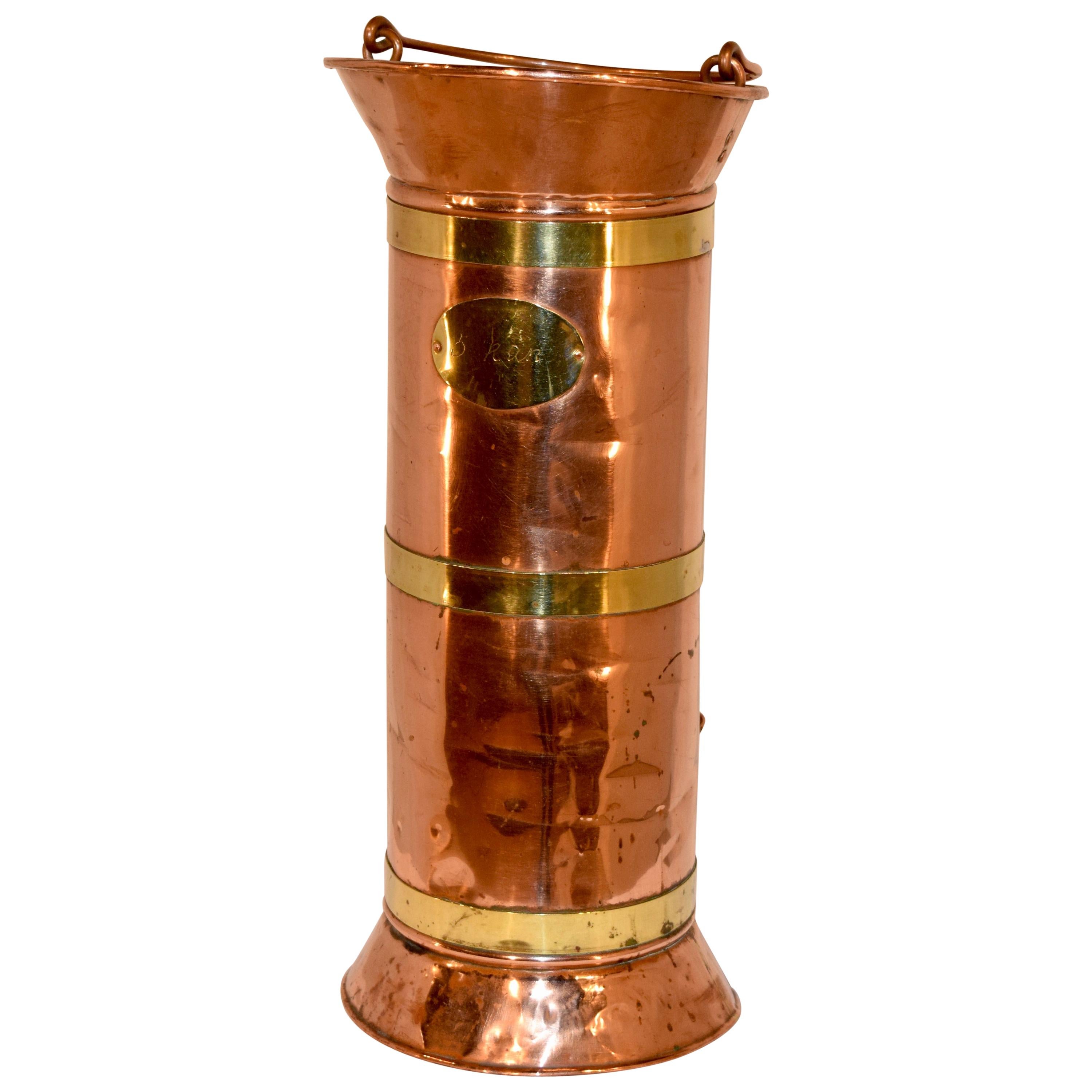 Late 19th Century Dutch Copper Can