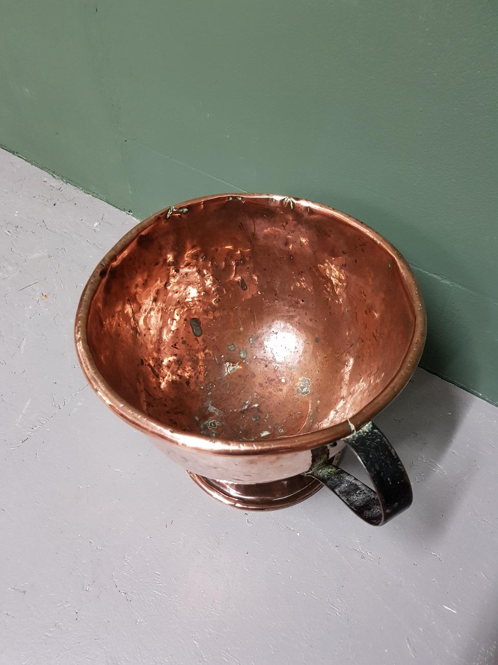 Late 19th Century Dutch Copper Kitchen Bowl For Sale 1