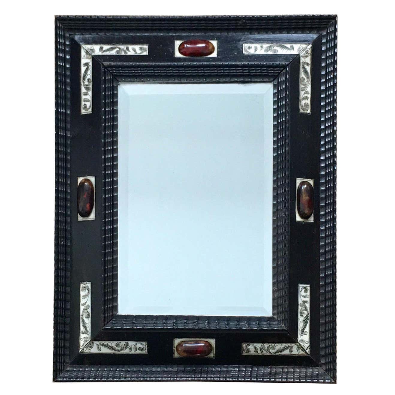 Late 19th century Dutch ebonised ripple frame style mirror For Sale at ...