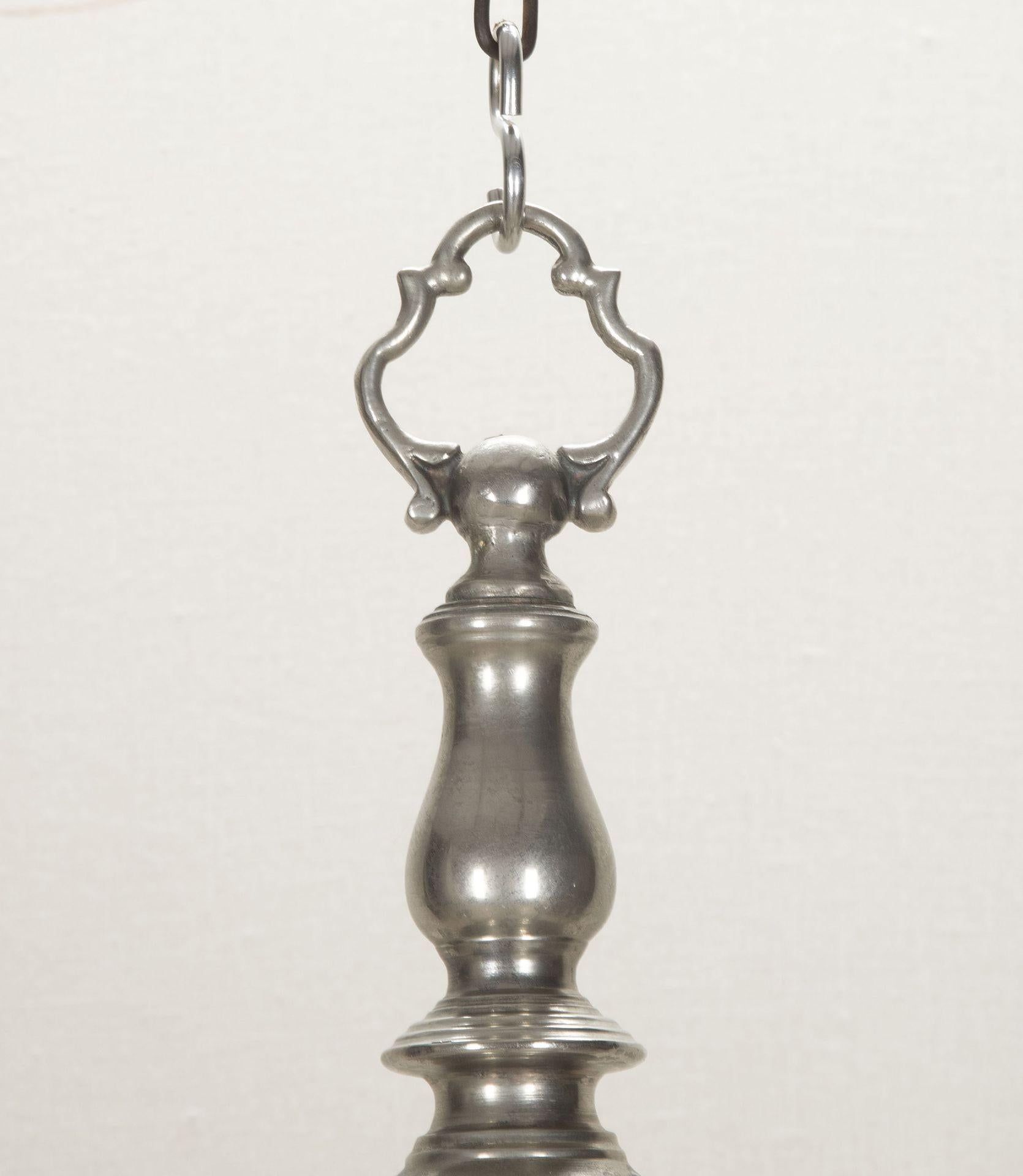Lampadario a candela in argento olandese della fine del XIX secolo in vendita 4